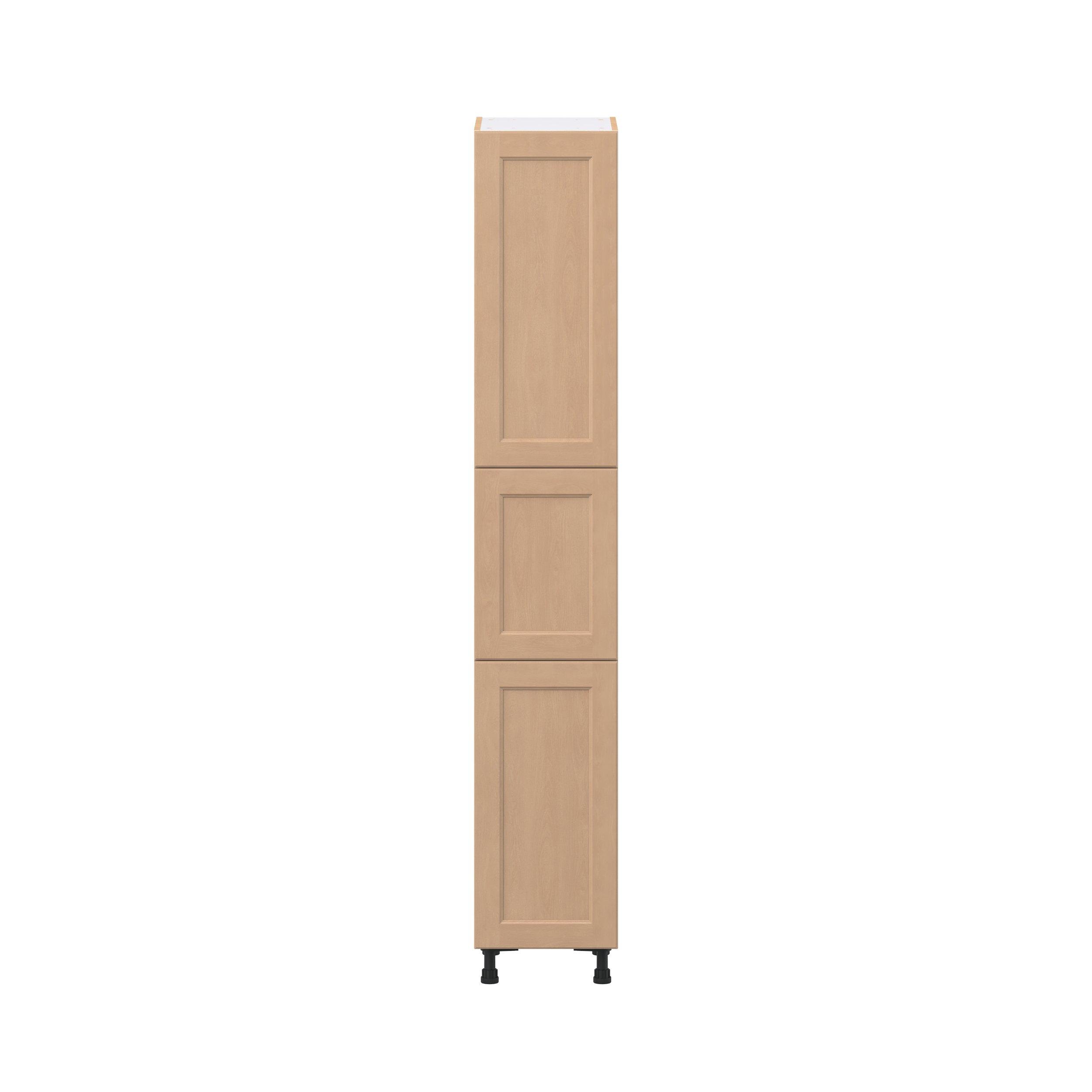 Sugarhill 15 in. Stained Sugar Cookie Pantry Cabinet with Inner Pull-Out Drawer