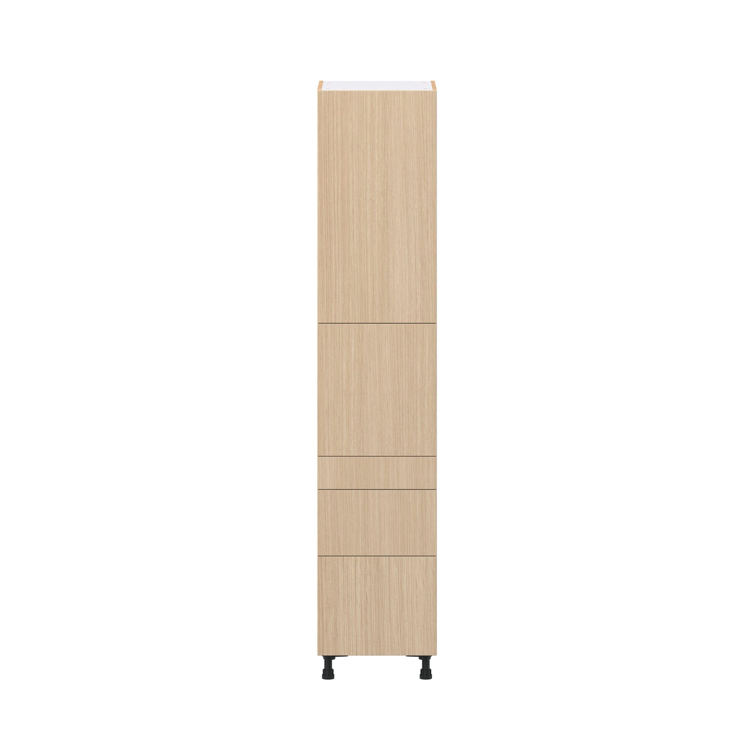 Glenwood 18 in. Mojavi Oak Door and Drawer Pantry Cabinet with Inner Pull-Out