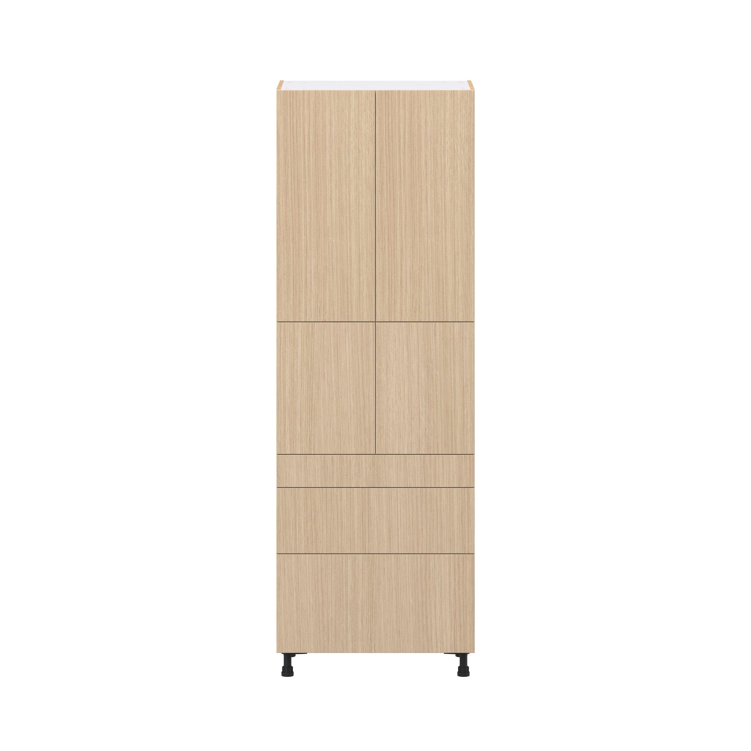 Glenwood 30 in. Mojavi Oak Door and Drawer Pantry Cabinet with Inner Pull-Out