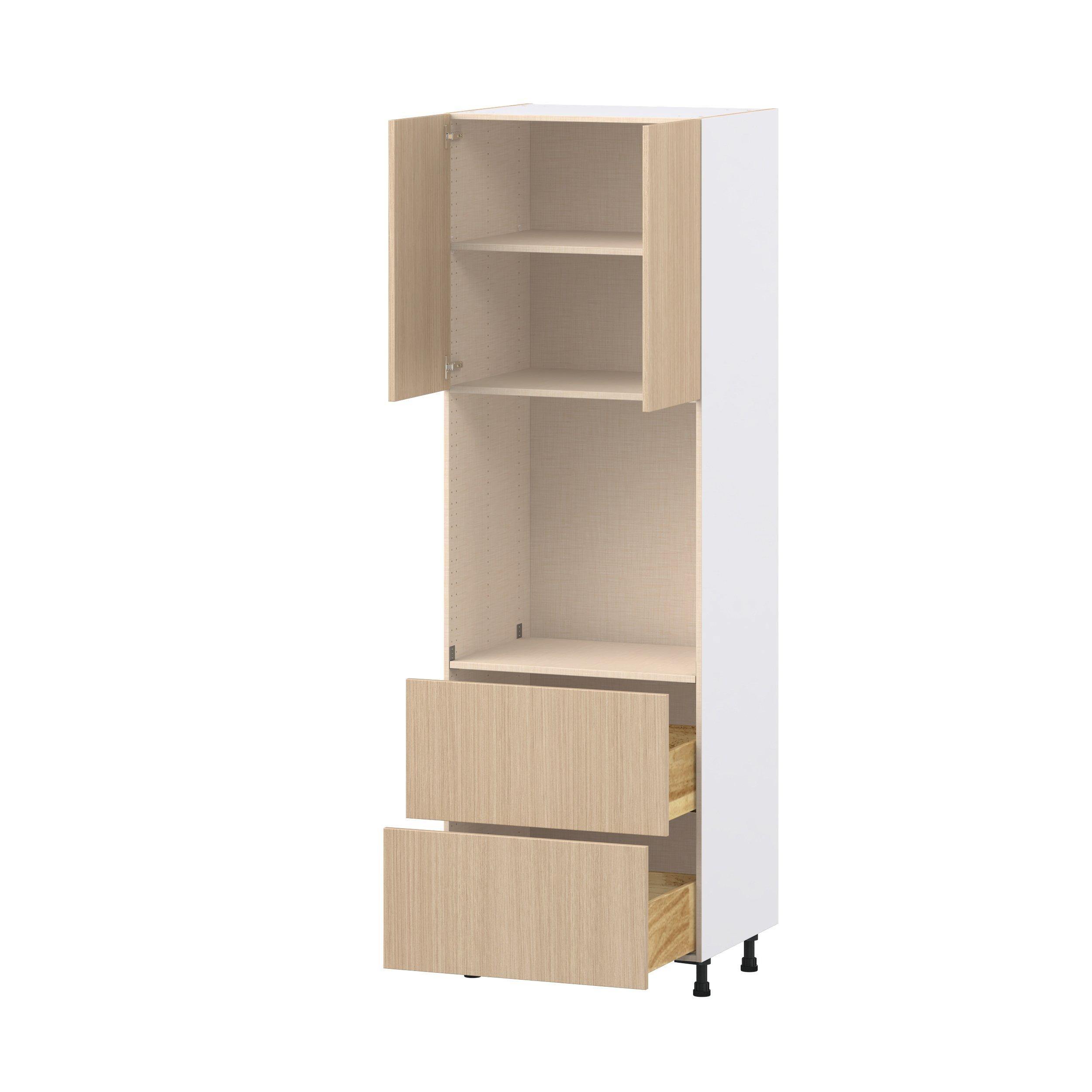 Glenwood 30 in. Mojavi Oak Door and Drawer Single Oven Pantry Cabinet