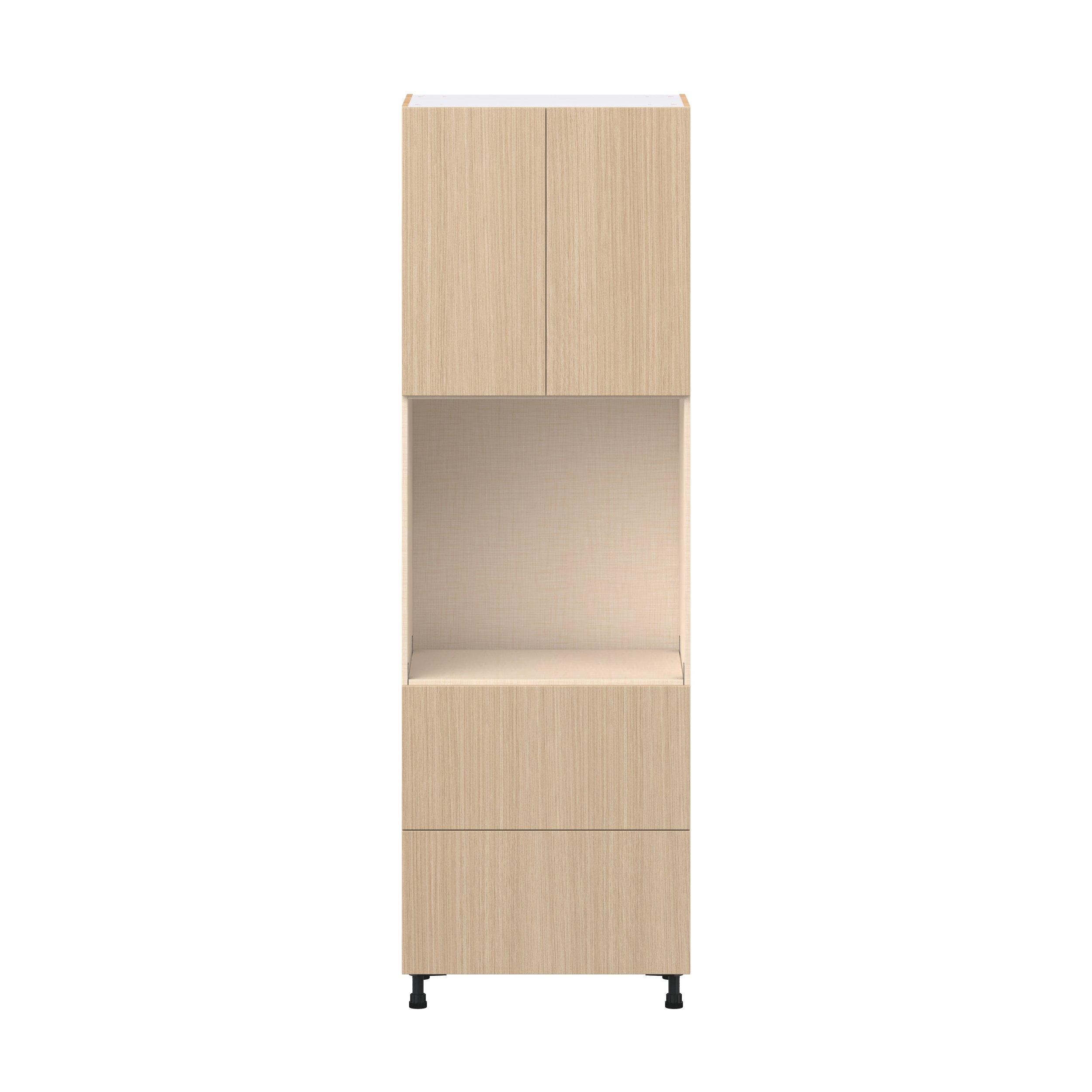 Glenwood 30 in. Mojavi Oak Door and Drawer Single Oven Pantry Cabinet