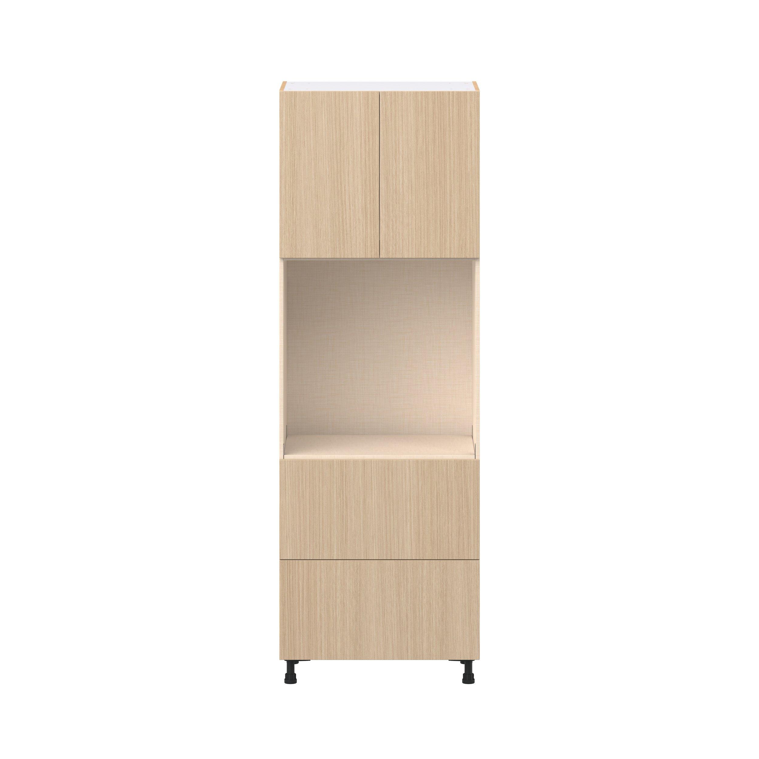 Glenwood 30 in. Mojavi Oak Door and Drawer Single Oven Pantry Cabinet