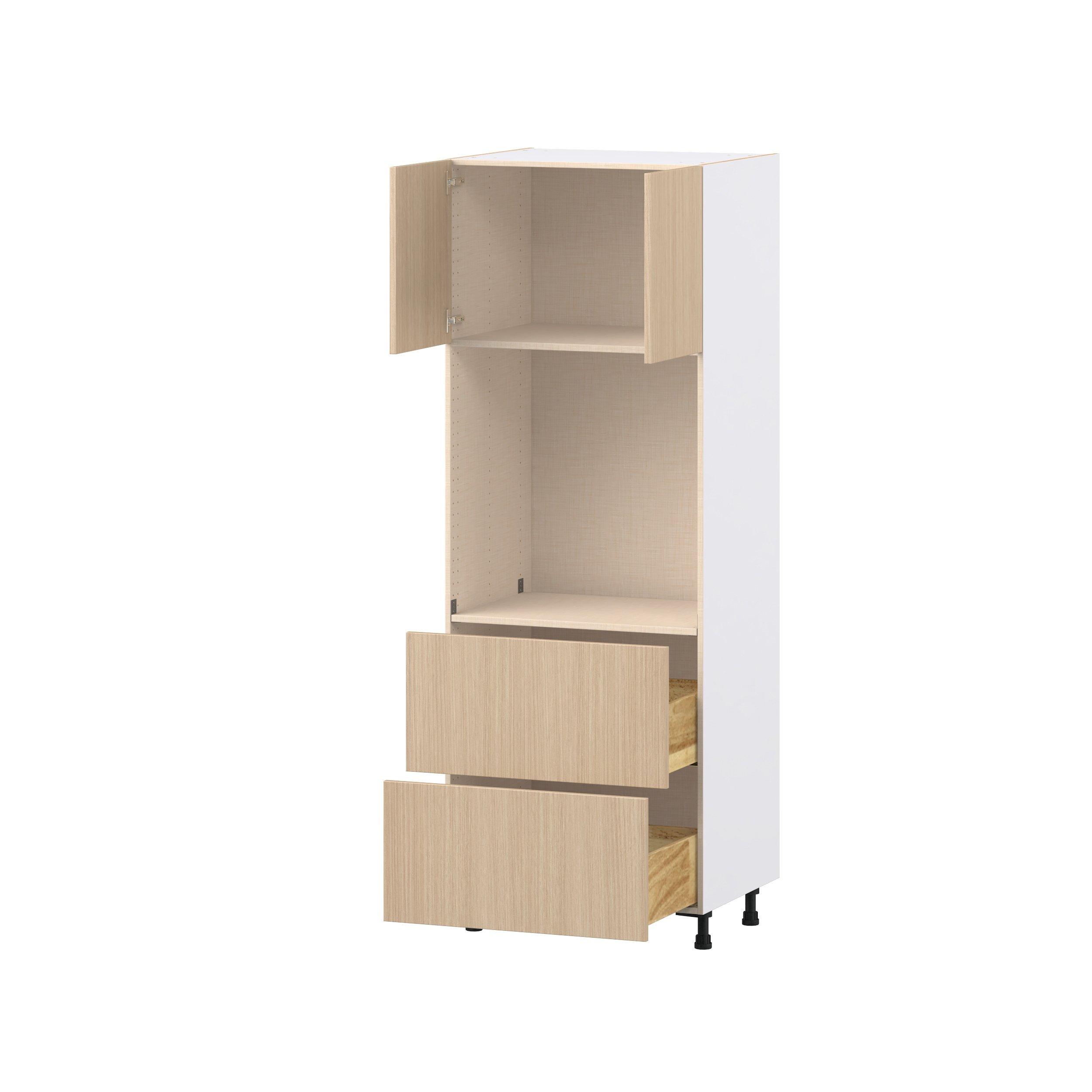 Glenwood 30 in. Mojavi Oak Door and Drawer Single Oven Pantry Cabinet