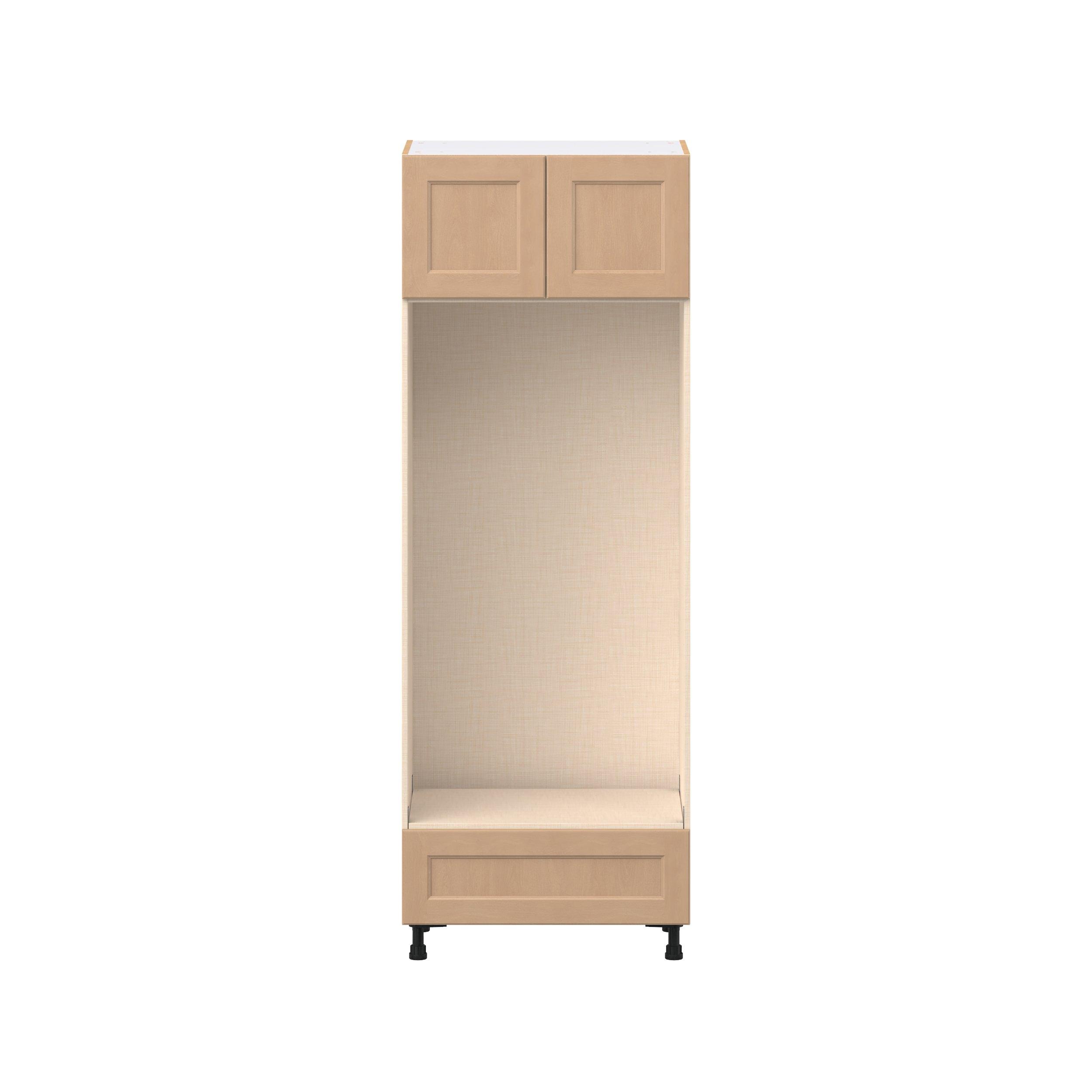 Sugarhill 30 in. Stained Sugar Cookie Door and Drawer Double Oven Pantry Cabinet