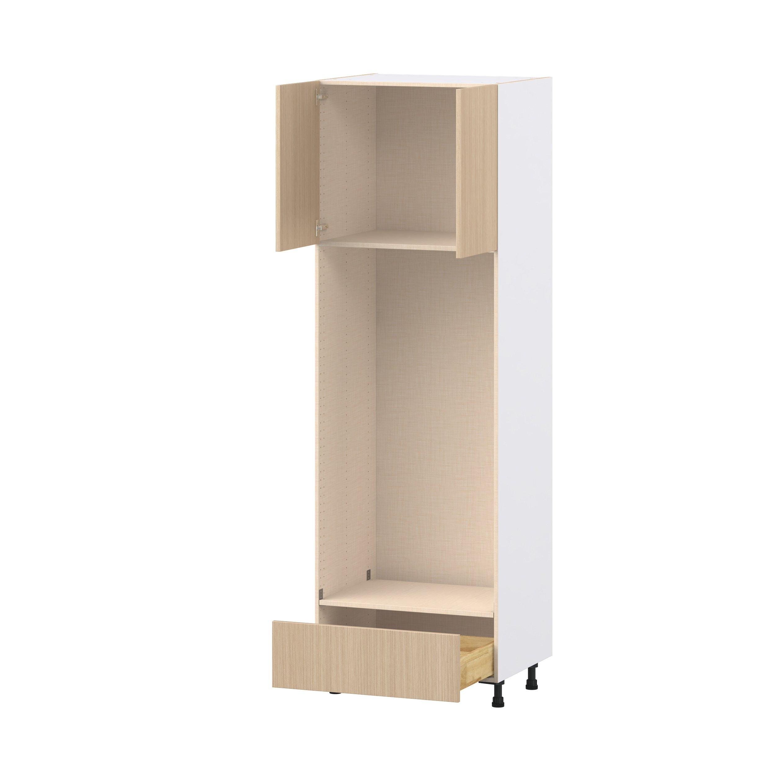 Glenwood 30 in. Mojavi Oak Door and Drawer Double Oven Pantry Cabinet
