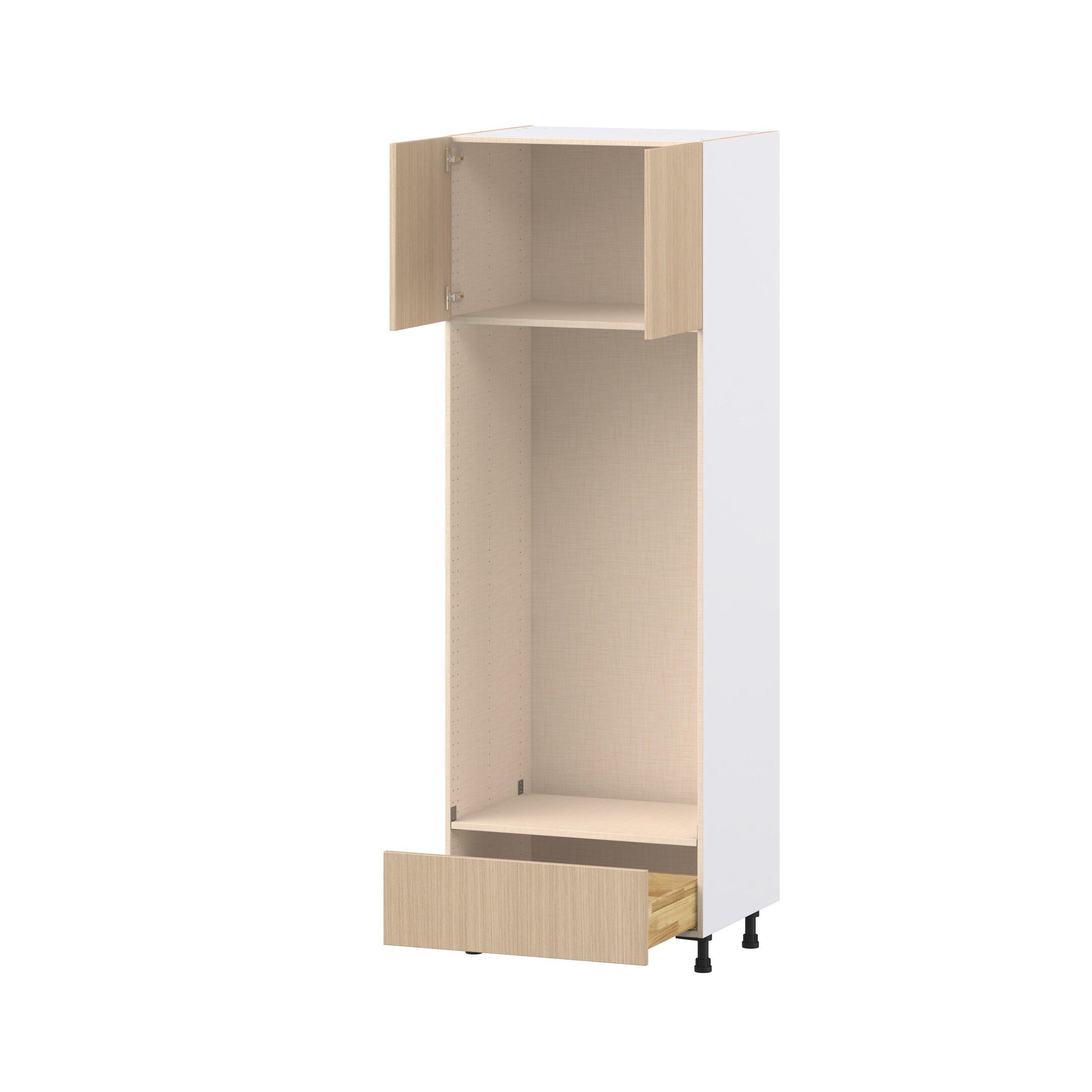 Glenwood 30 in. Mojavi Oak Door and Drawer Double Oven Pantry Cabinet