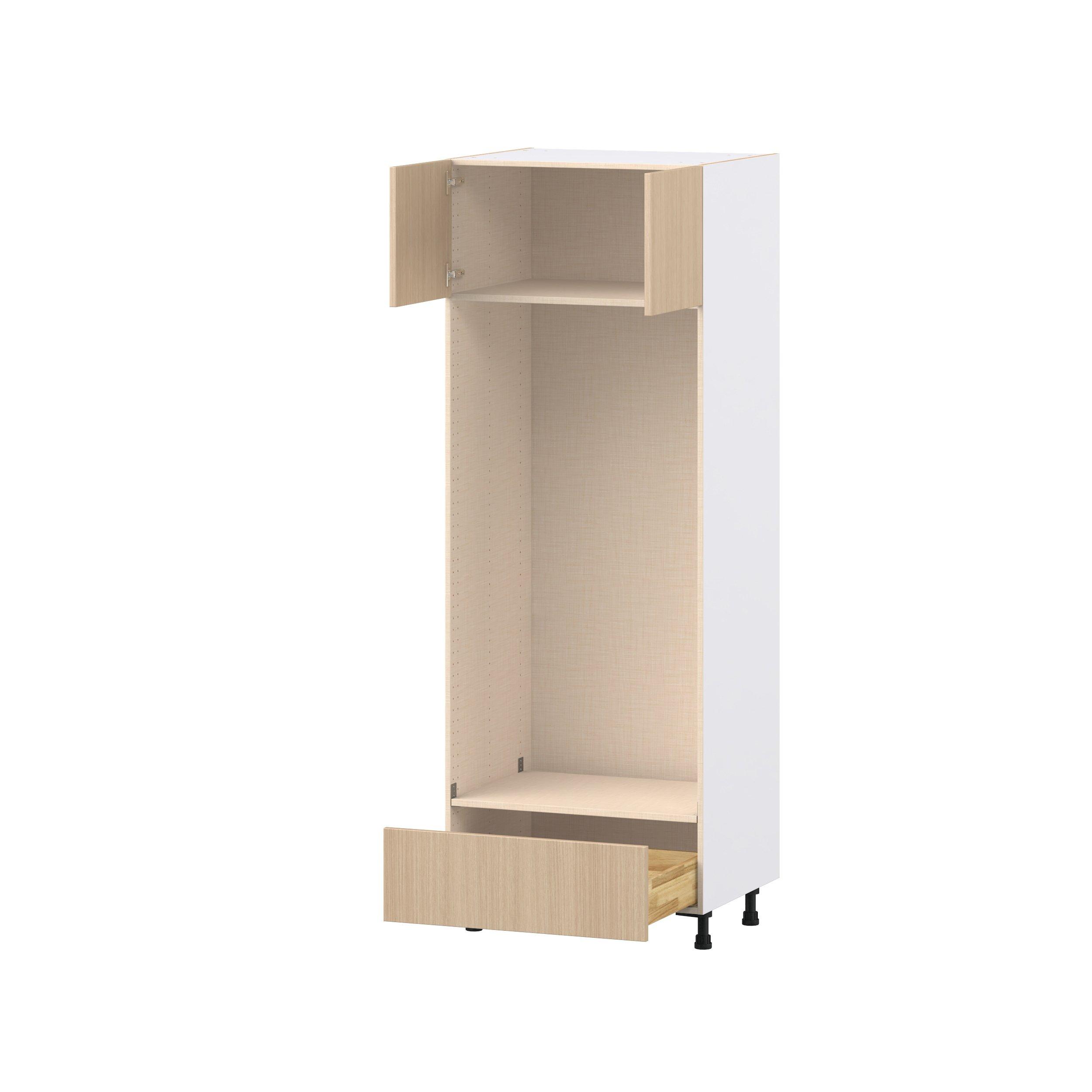 Glenwood 30 in. Mojavi Oak Door and Drawer Double Oven Pantry Cabinet