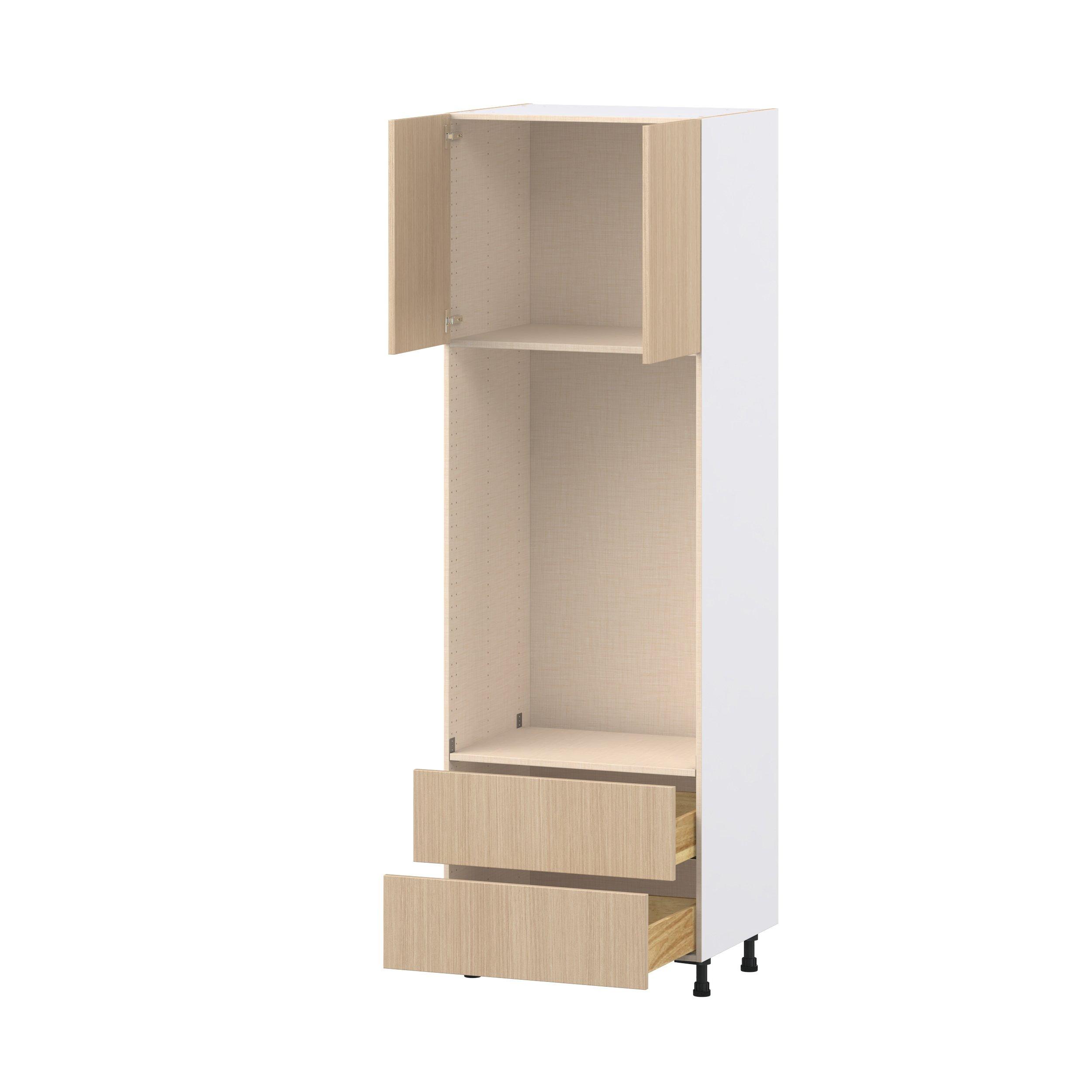 Glenwood 30 in. Mojavi Oak Door and Drawer Microwave Pantry Cabinet