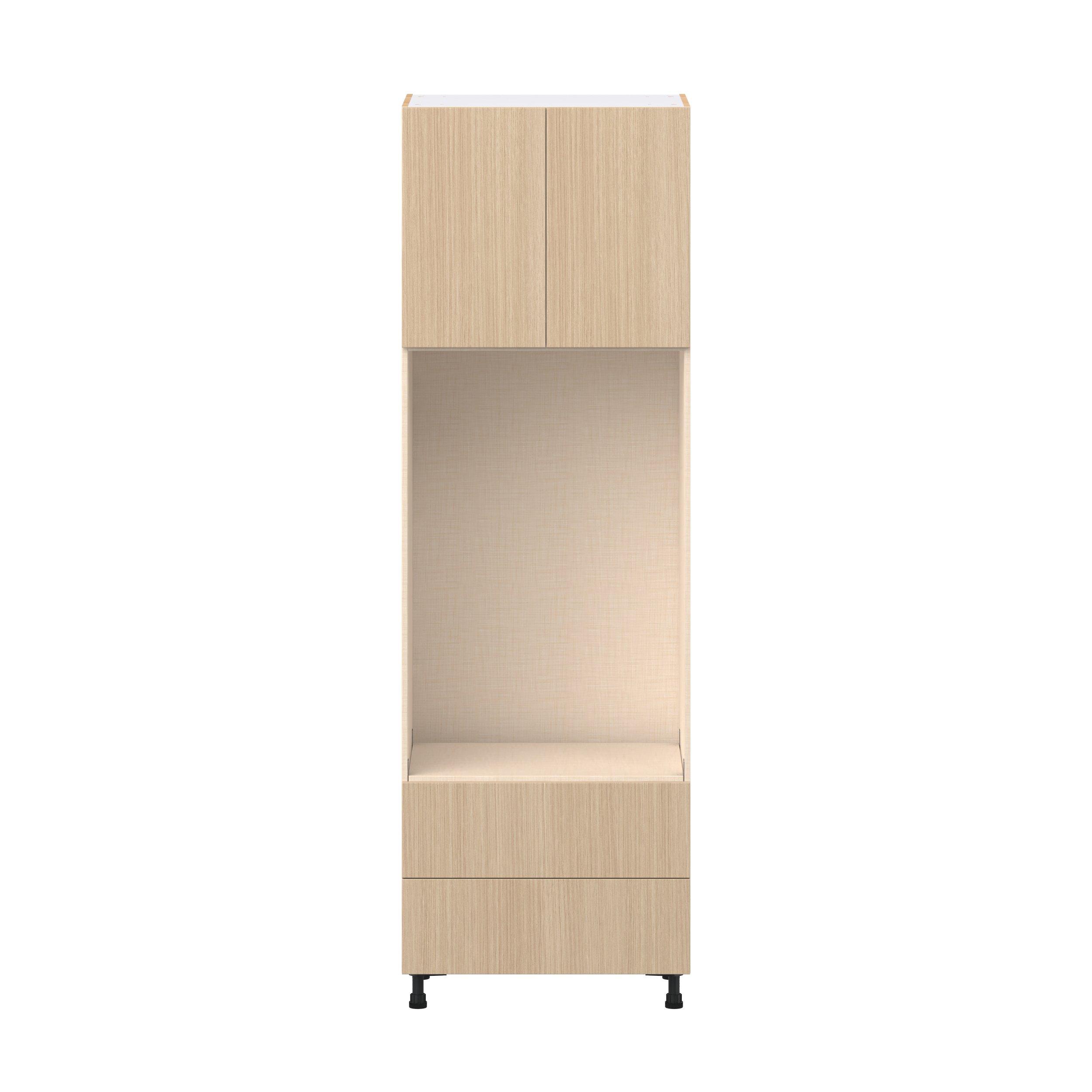 Glenwood 30 in. Mojavi Oak Door and Drawer Microwave Pantry Cabinet