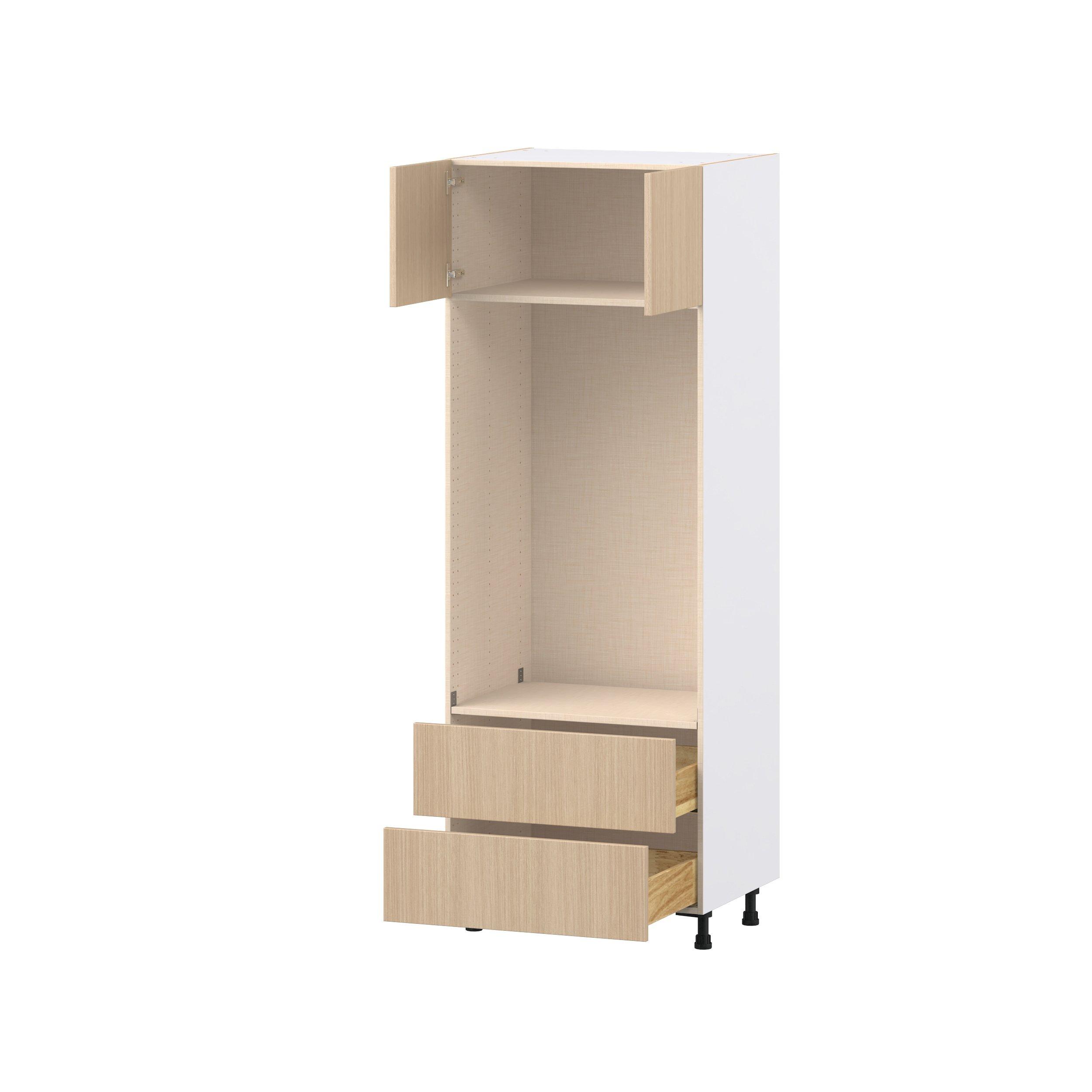 Glenwood 30 in. Mojavi Oak Door and Drawer Microwave/Oven Pantry Cabinet