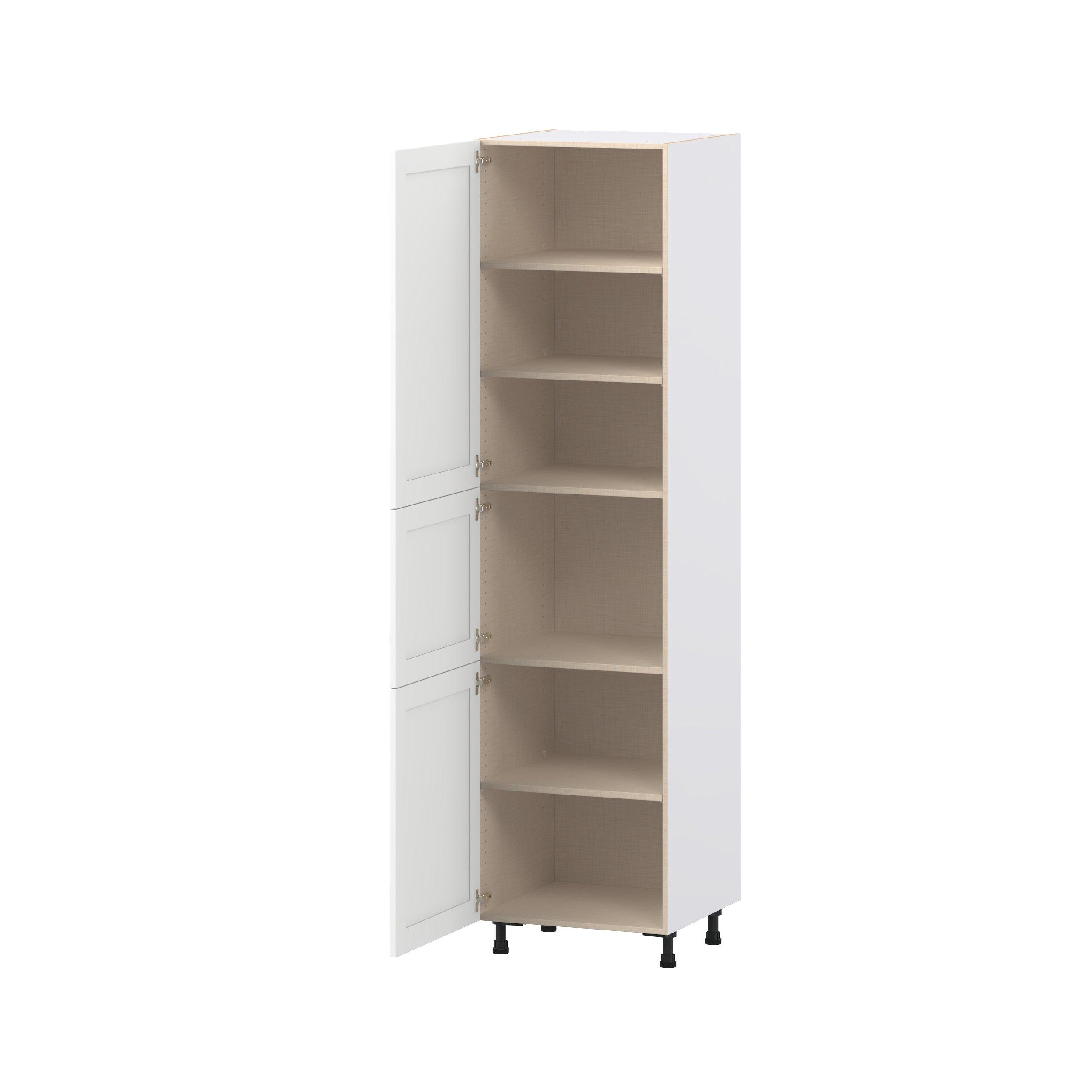 Summerhill 24 in. Bright White Door Pantry Cabinet