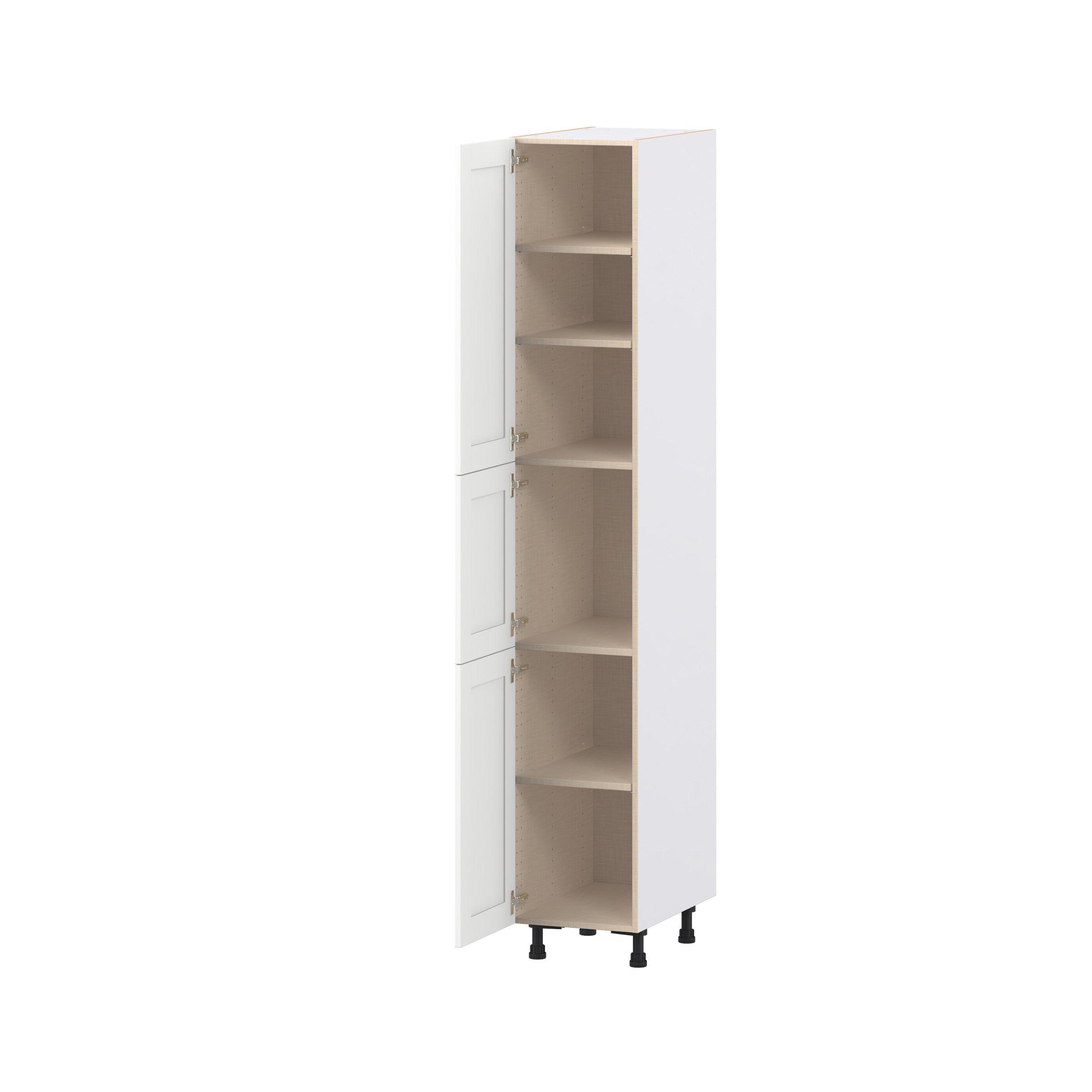 Summerhill 15 in. Bright White Door Pantry Cabinet