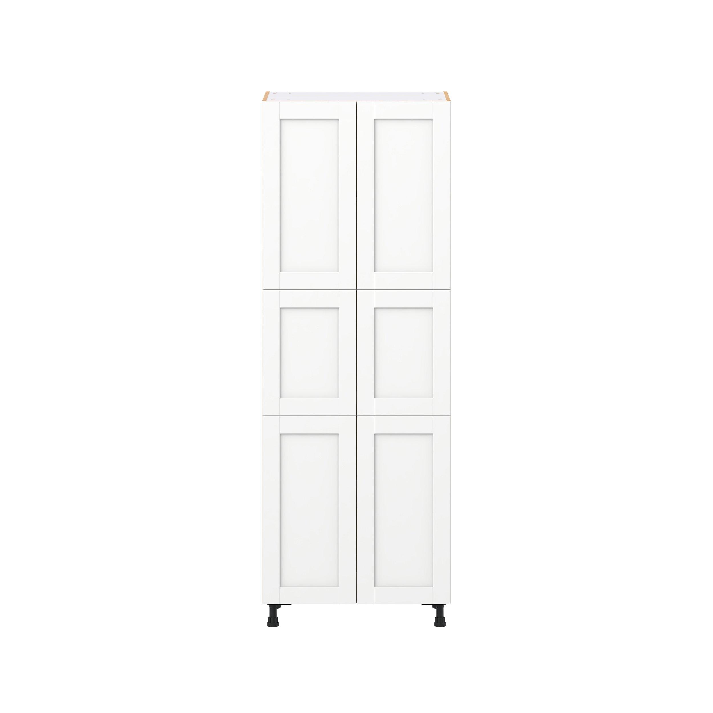 Summerhill 30 in. Bright White Door Pantry Cabinet