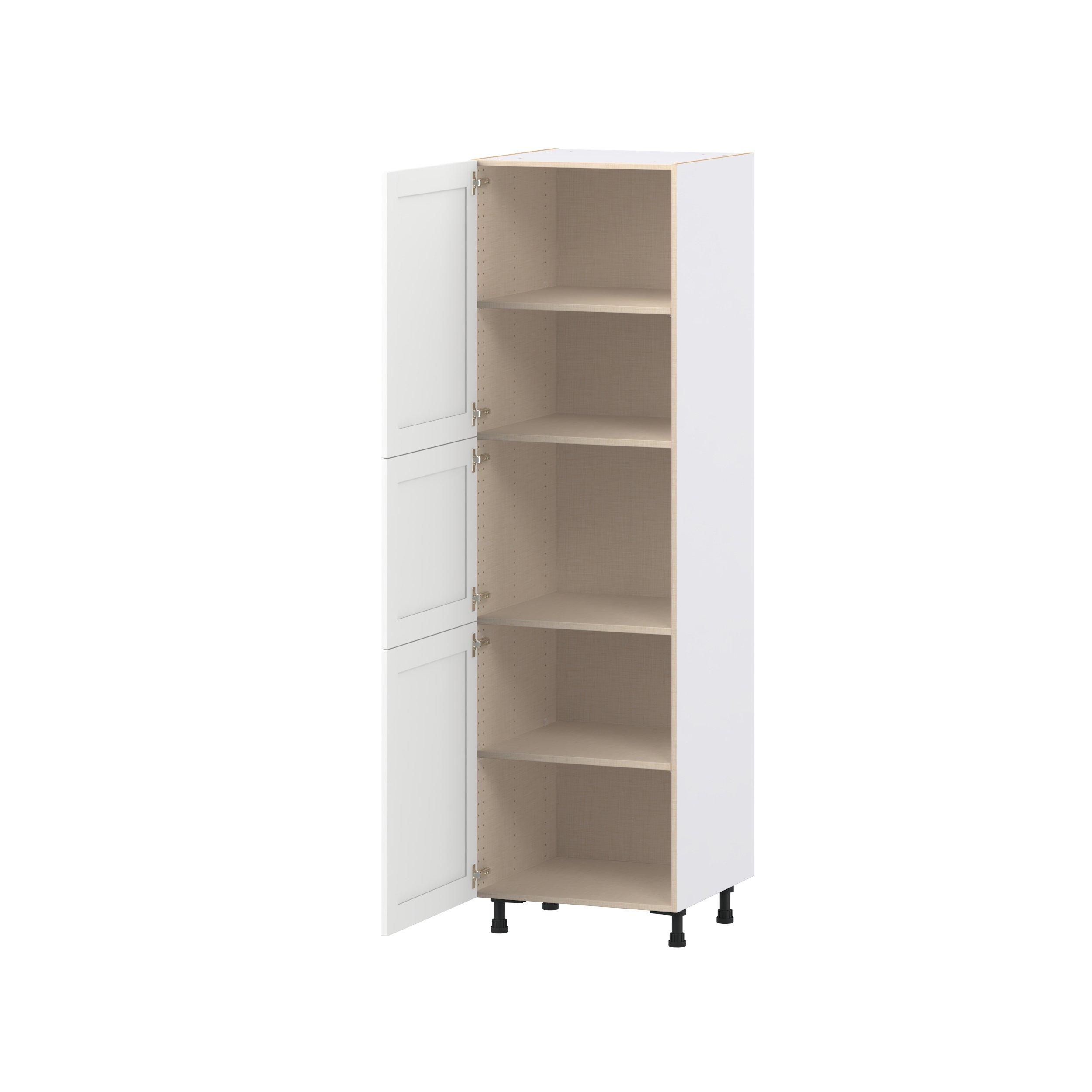 Summerhill 24 in. Bright White Door Pantry Cabinet