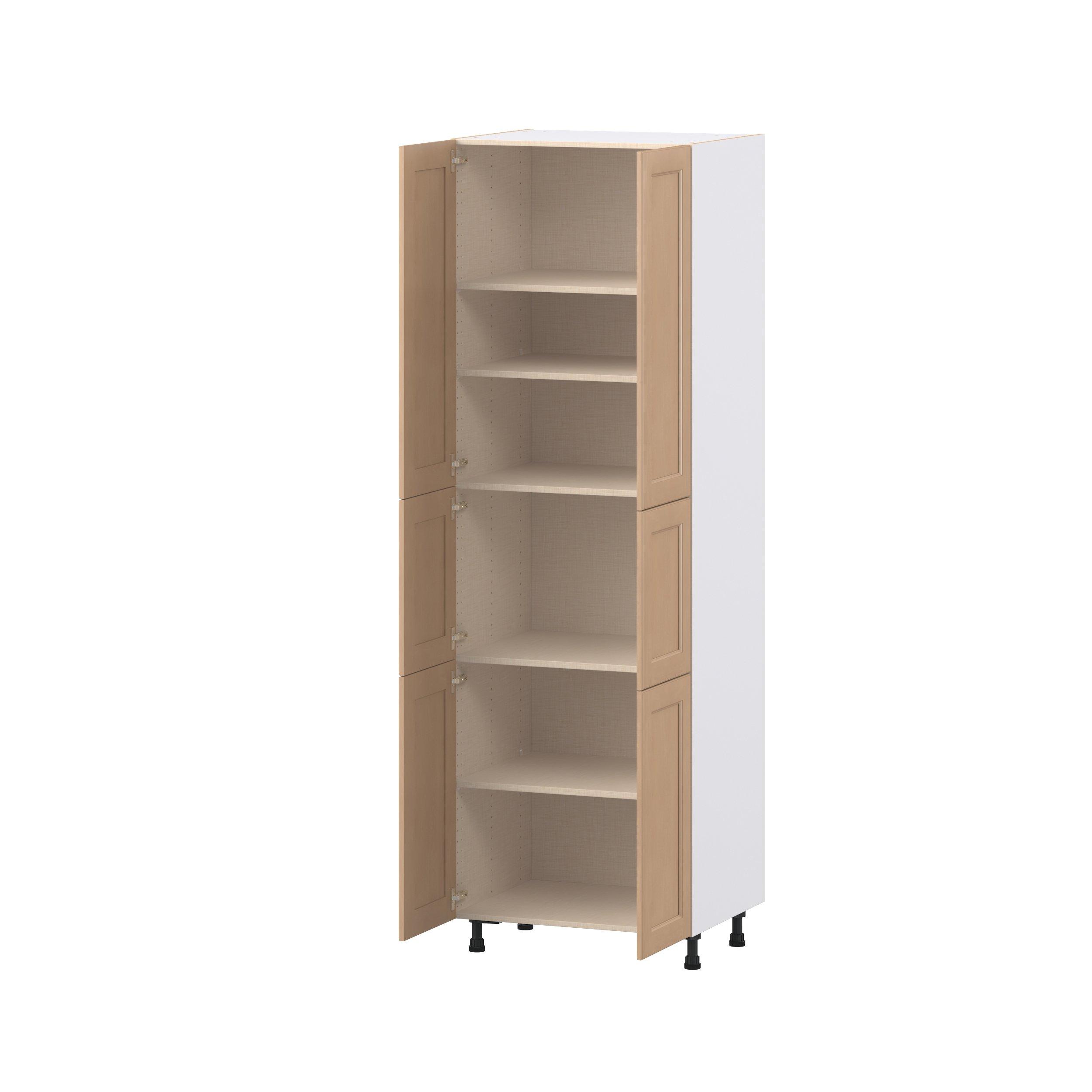 Sugarhill 30 in. Stained Sugar Cookie Door Pantry Cabinet