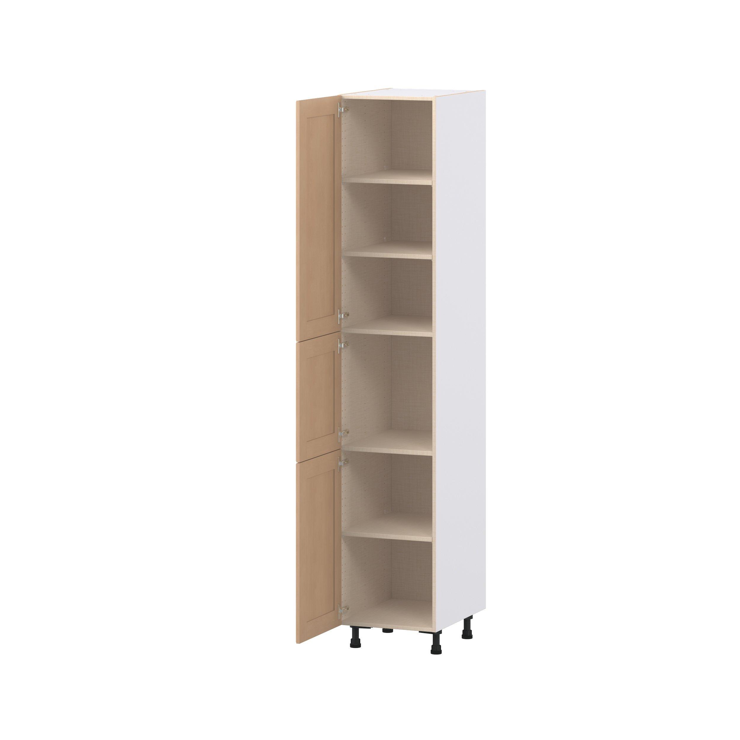 Sugarhill 18 in. Stained Sugar Cookie Door Pantry Cabinet