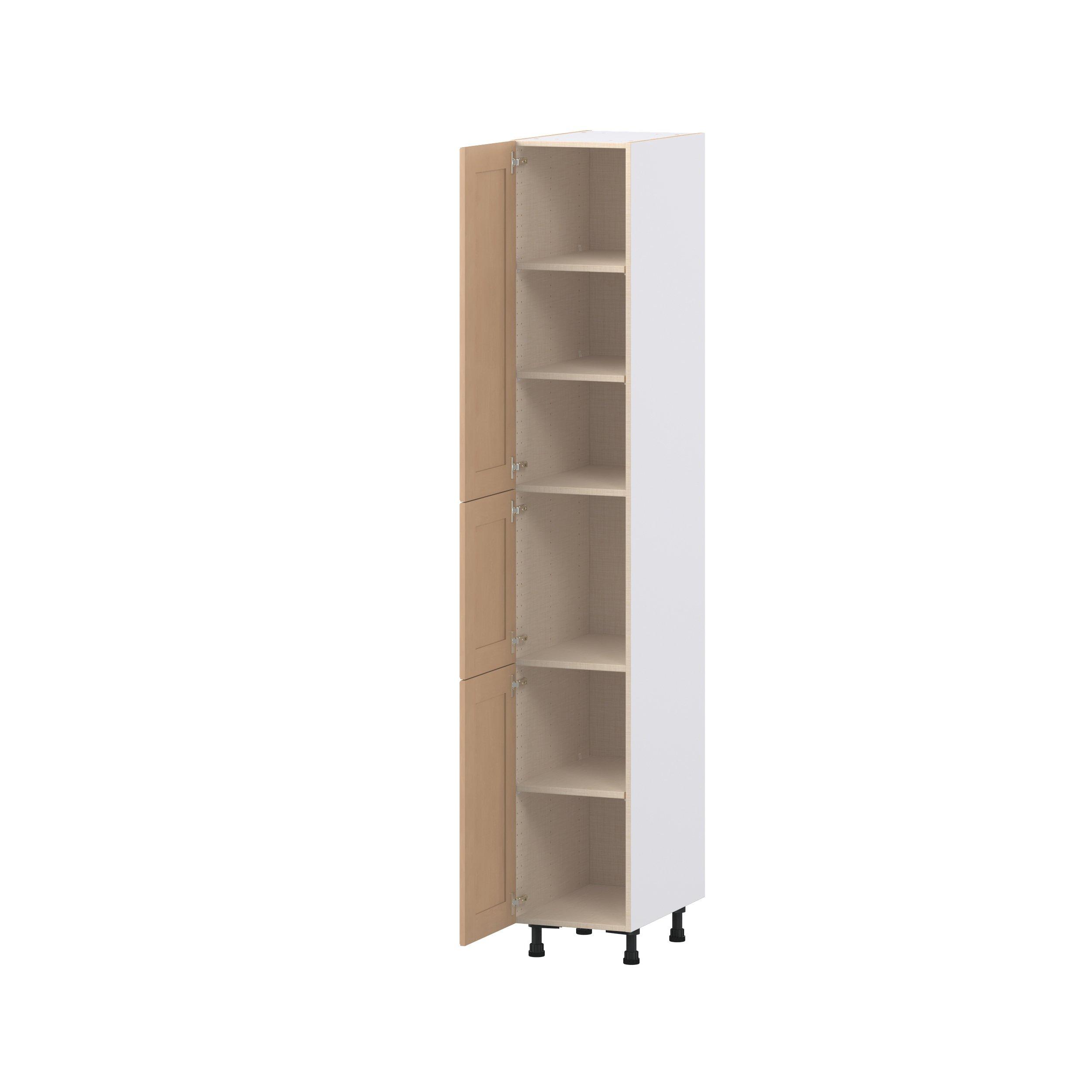 Sugarhill 15 in. Stained Sugar Cookie Door Pantry Cabinet