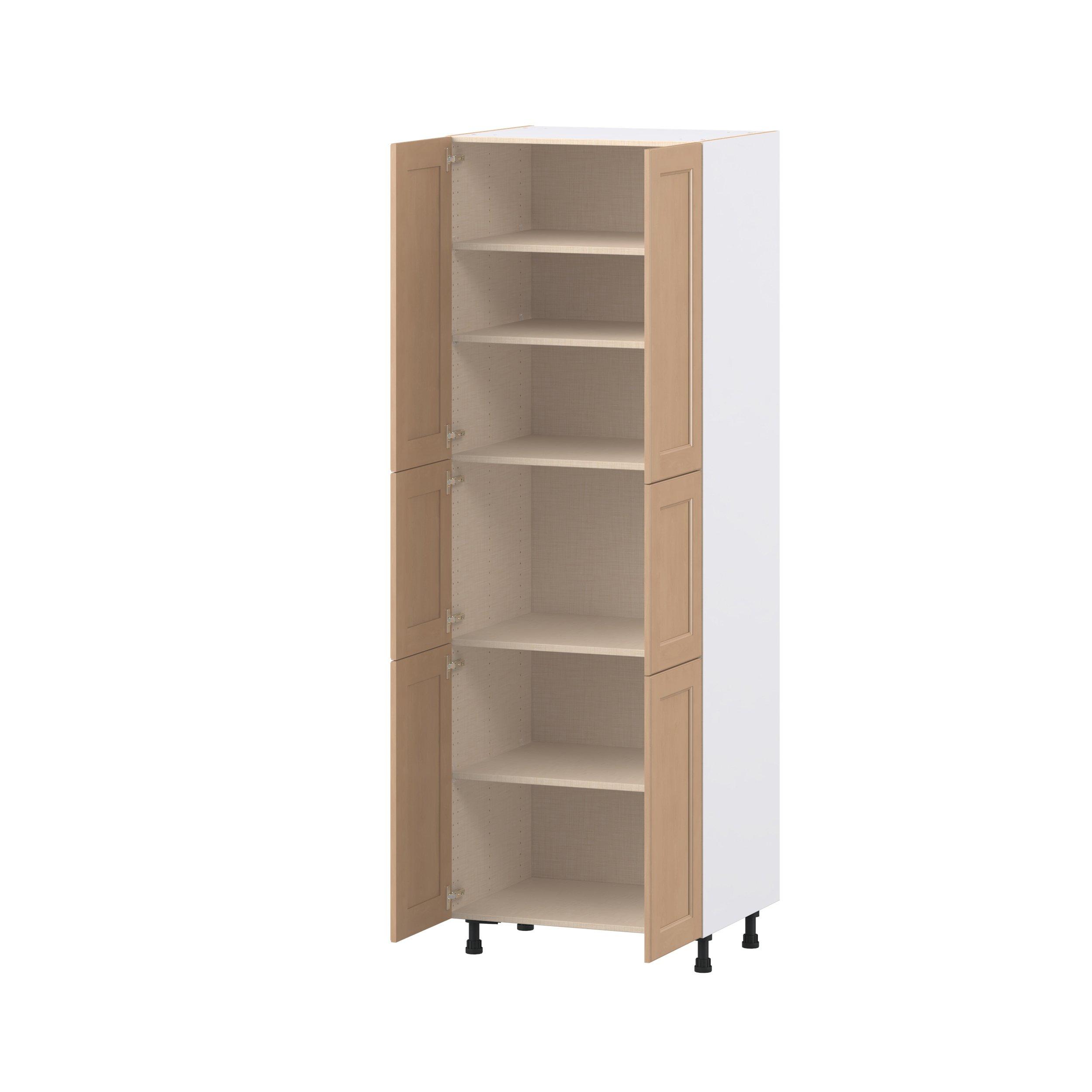 Sugarhill 30 in. Stained Sugar Cookie Door Pantry Cabinet