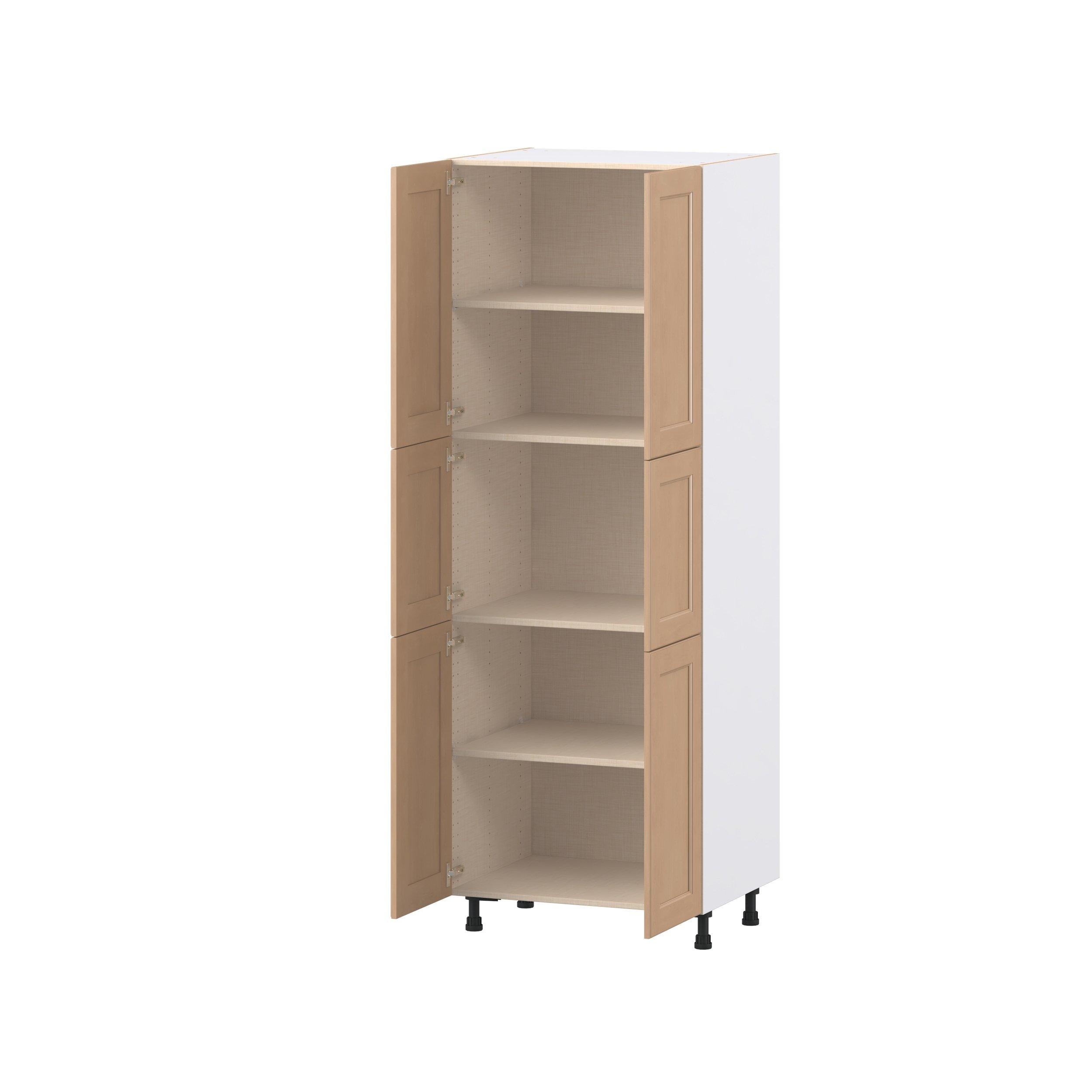 Sugarhill 30 in. Stained Sugar Cookie Door Pantry Cabinet