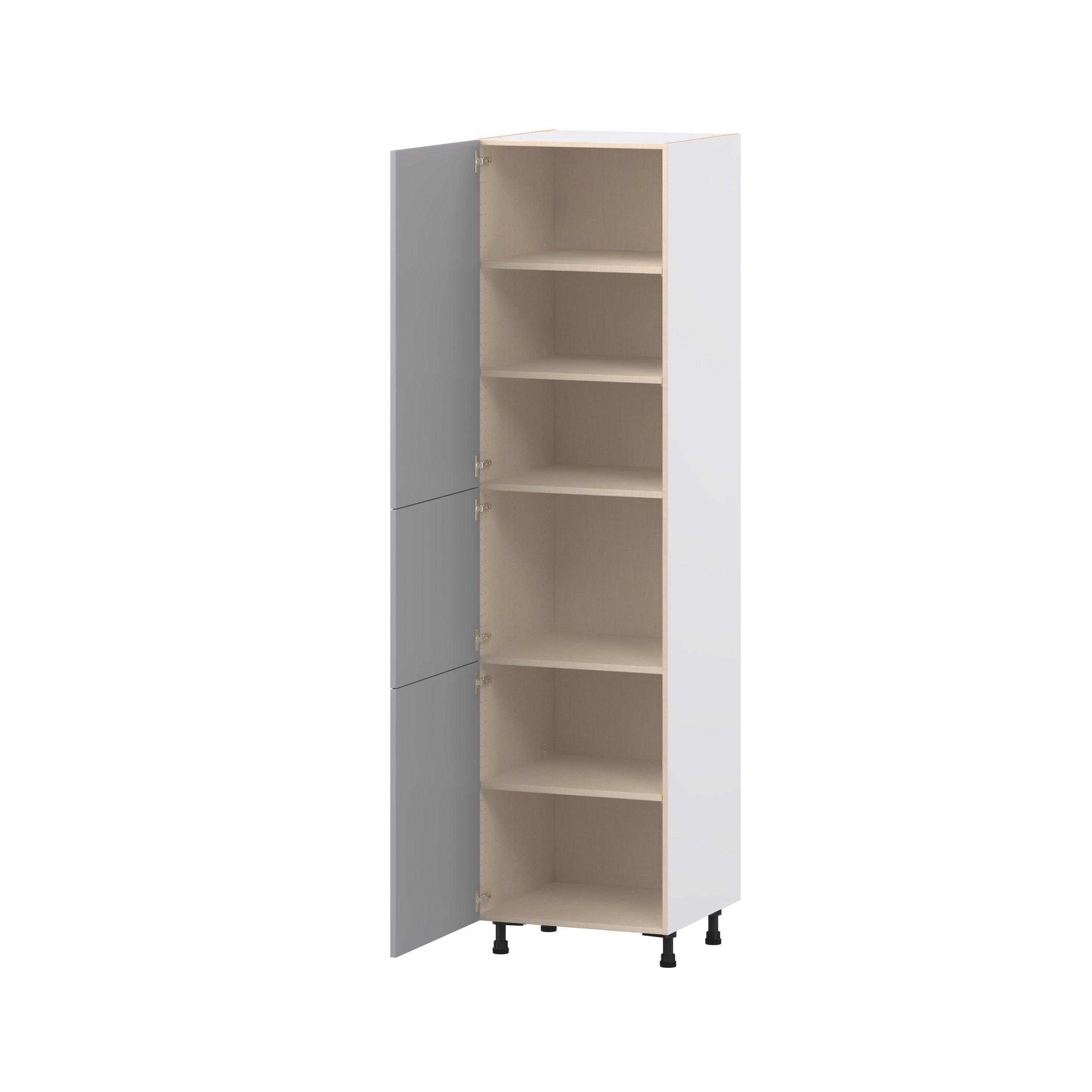 Candler 24 in. Painted Slate Gray Door Pantry Cabinet