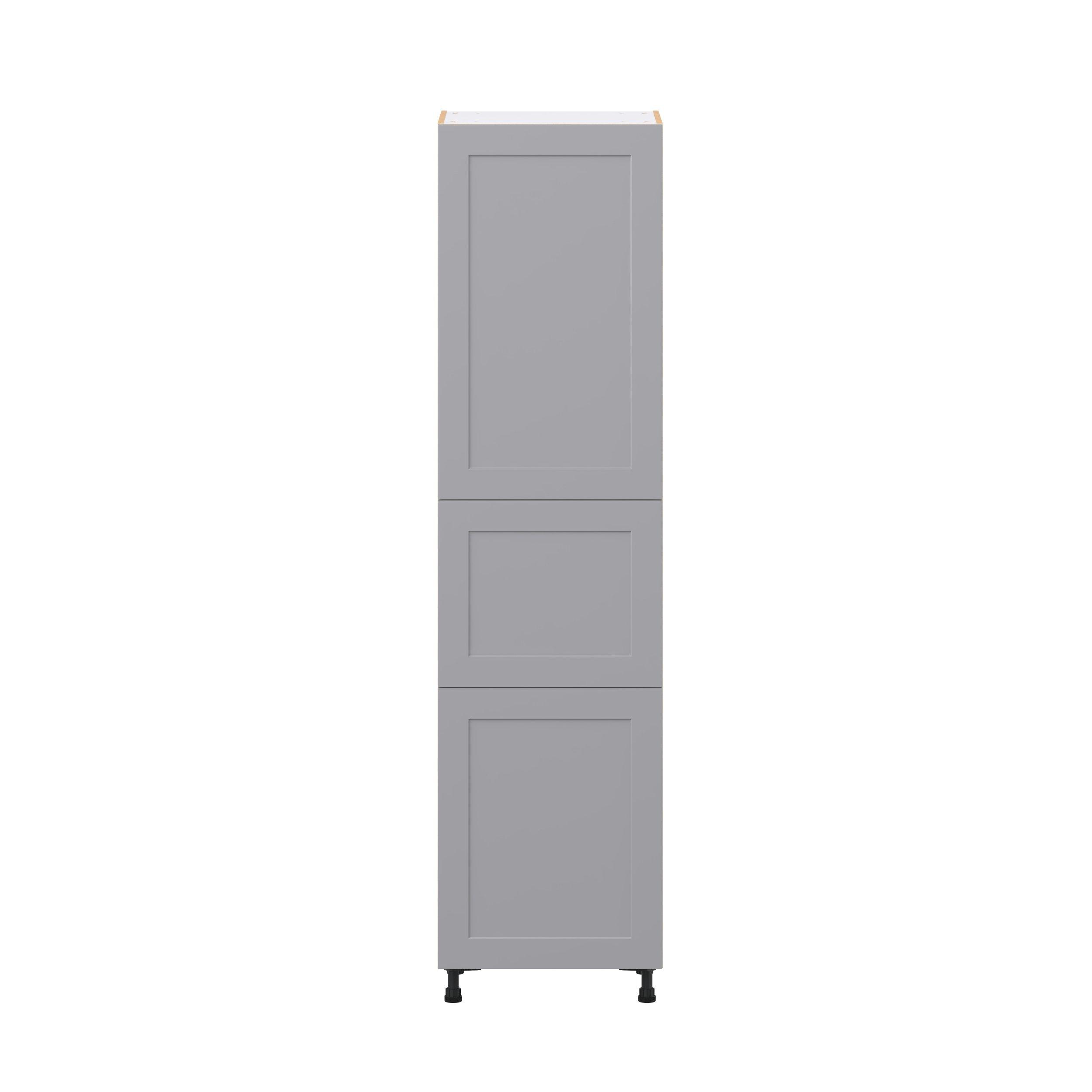 Candler 24 in. Painted Slate Gray Door Pantry Cabinet