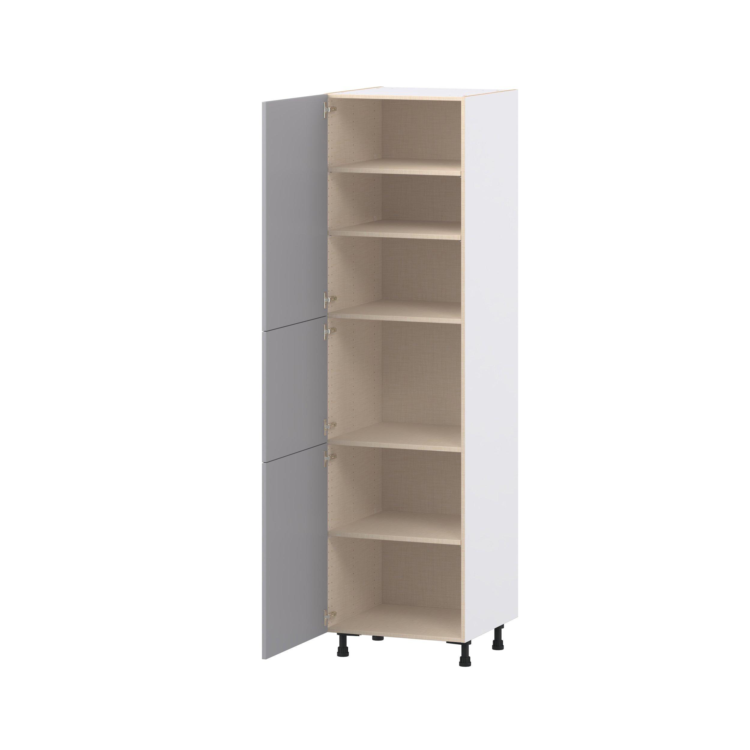 Candler 24 in. Painted Slate Gray Door Pantry Cabinet