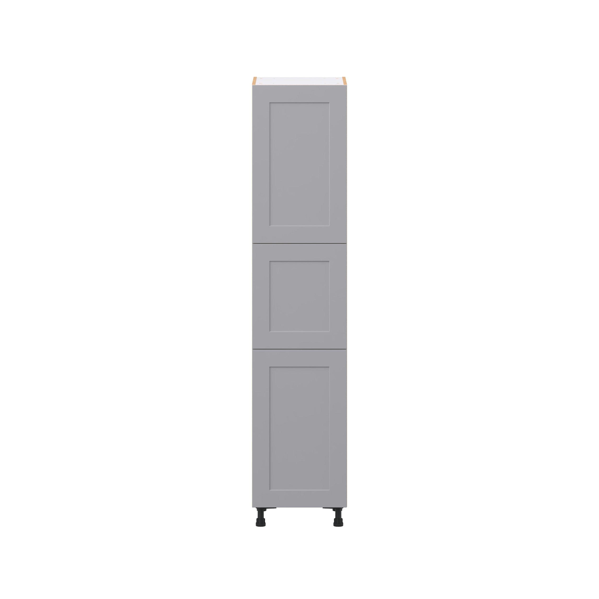 Candler 18 in. Painted Slate Gray Door Pantry Cabinet