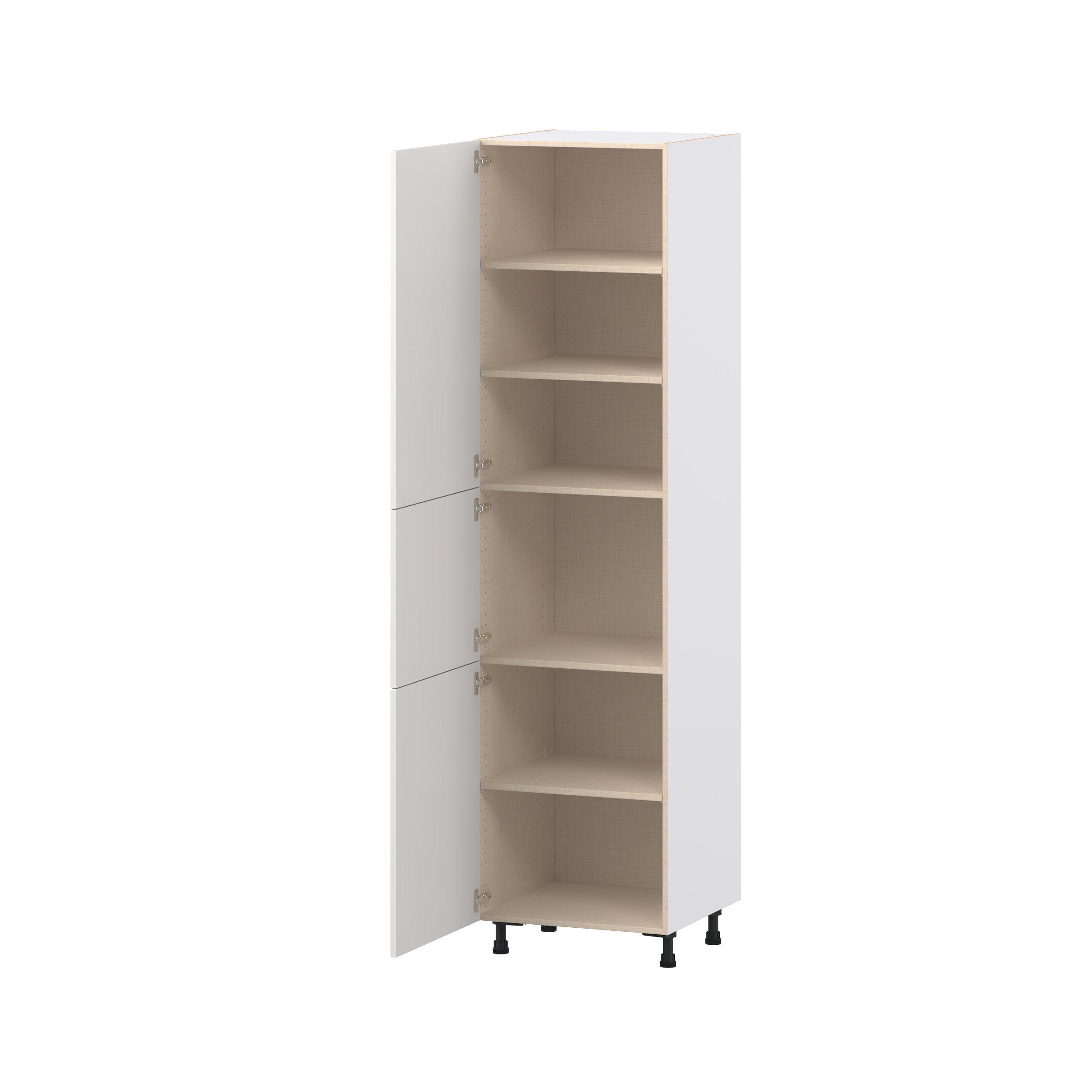 Candler 24 in. Painted Warm White Door Pantry Cabinet