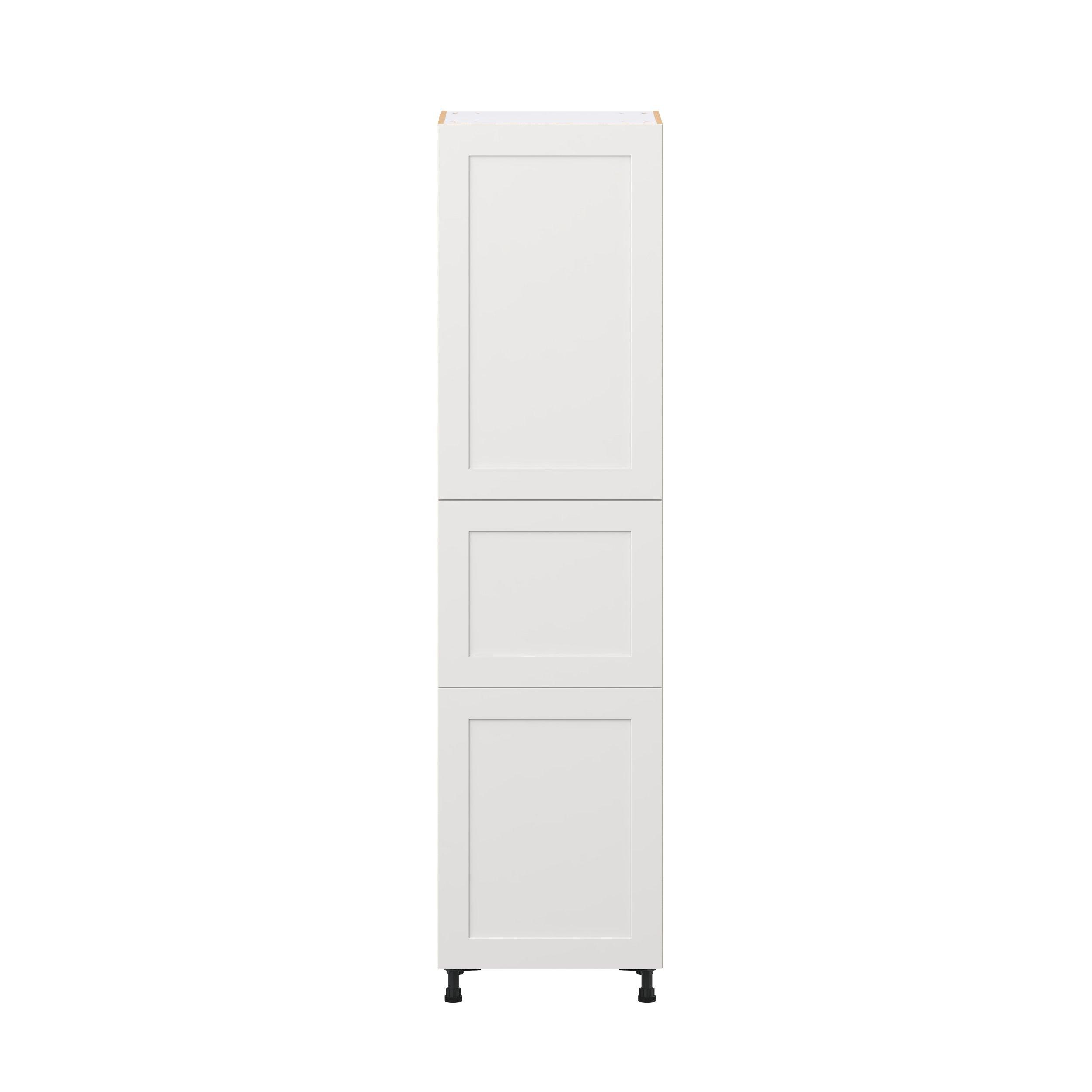 Candler 24 in. Painted Warm White Door Pantry Cabinet