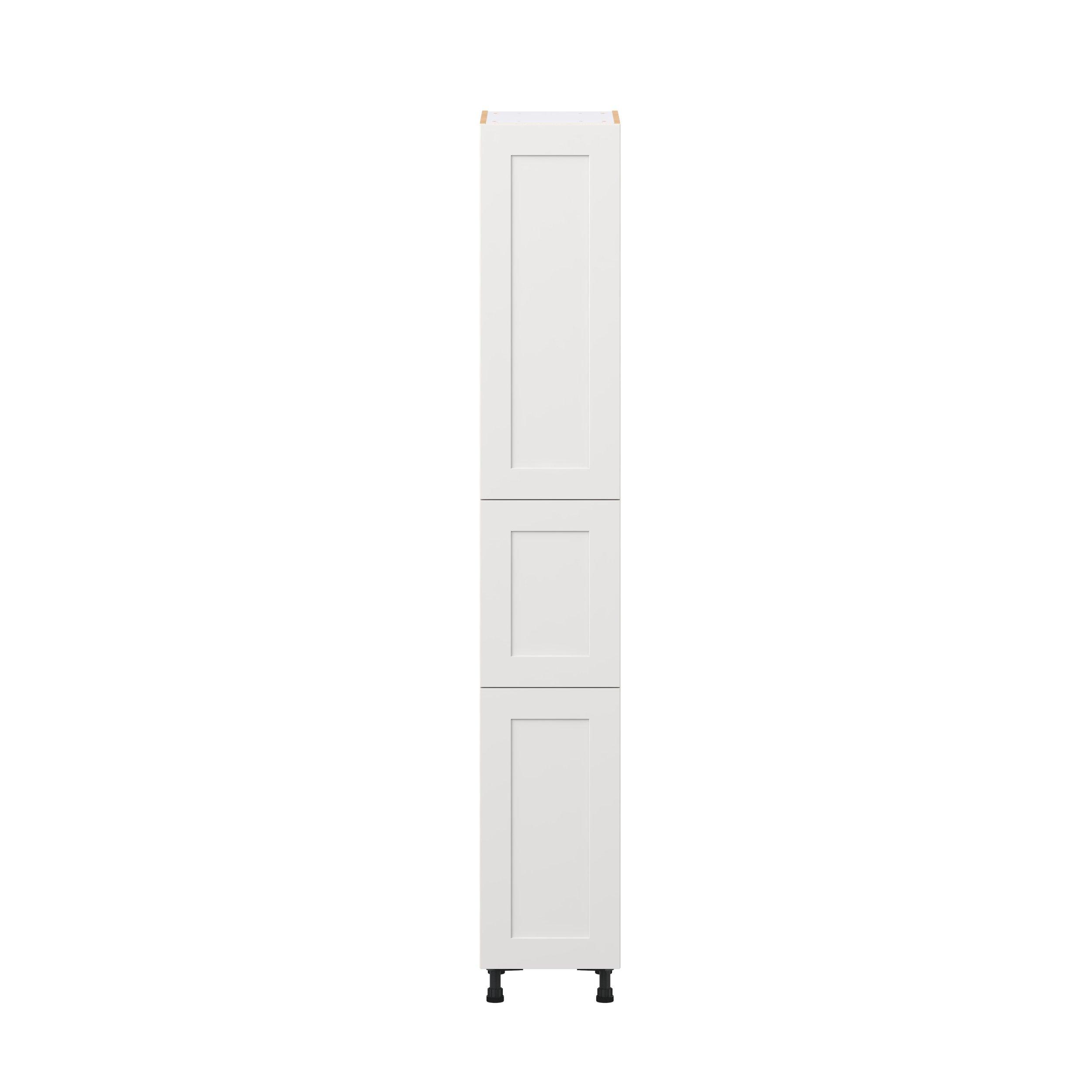 Candler 15 in. Painted Warm White Door Pantry Cabinet