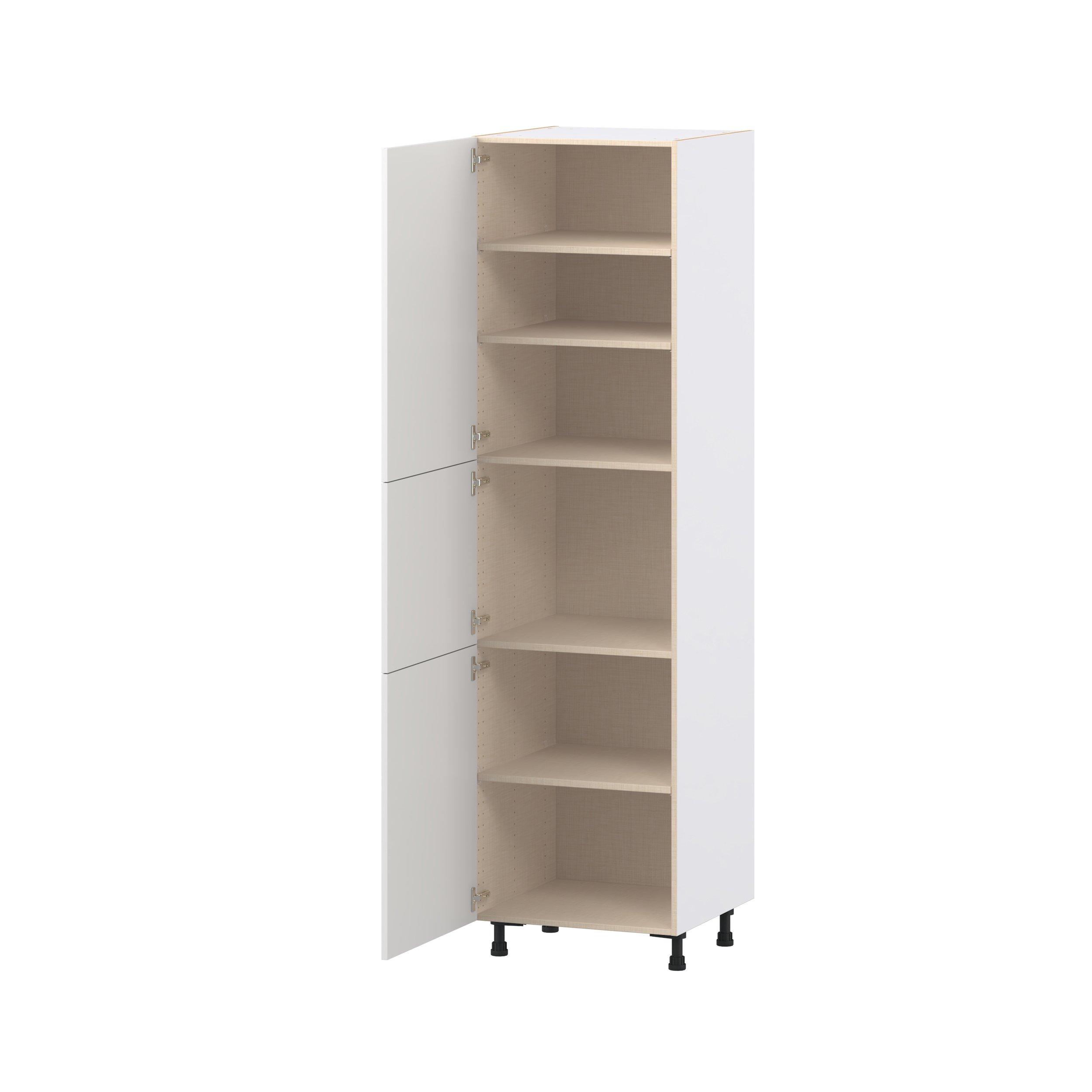 Candler 24 in. Painted Warm White Door Pantry Cabinet