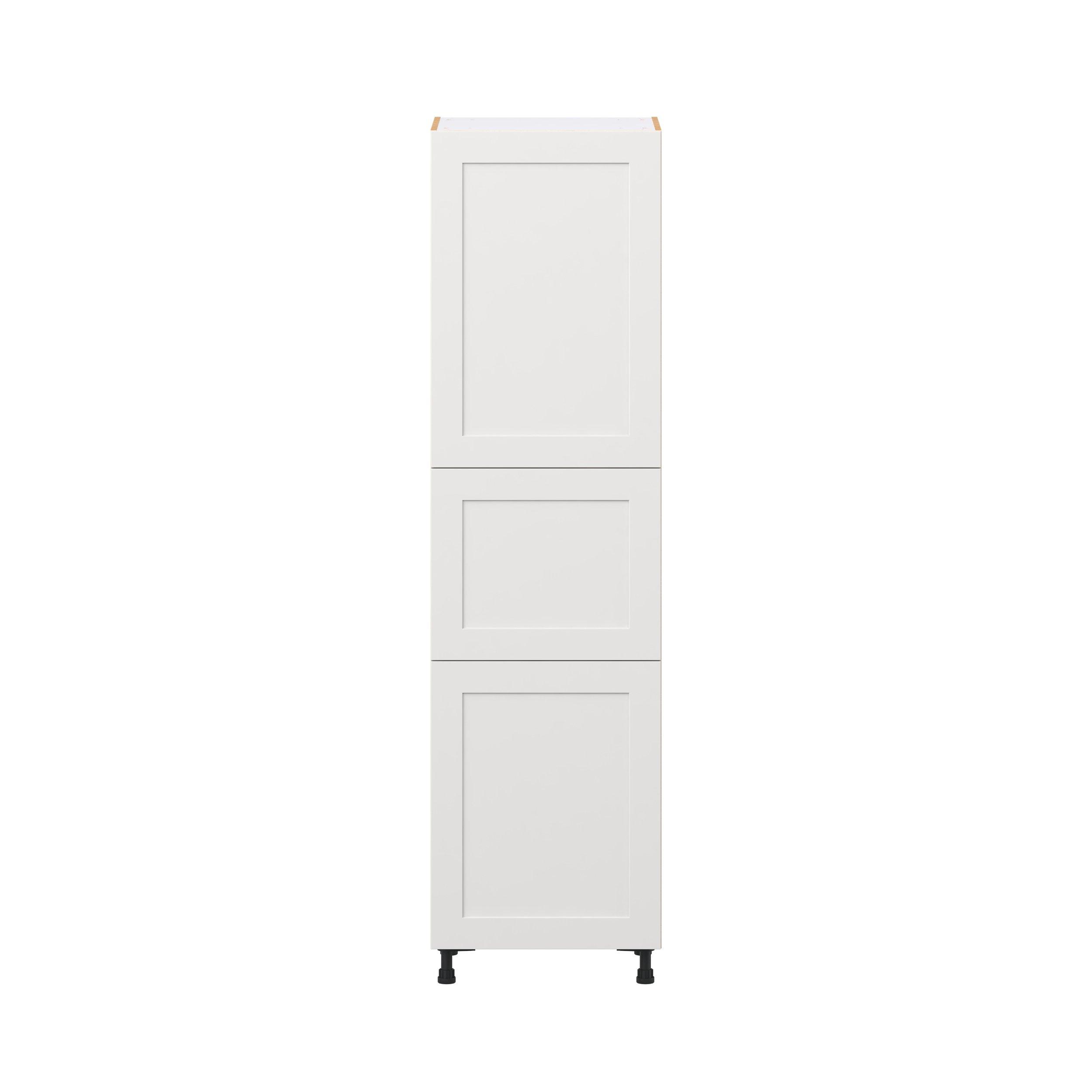 Candler 24 in. Painted Warm White Door Pantry Cabinet