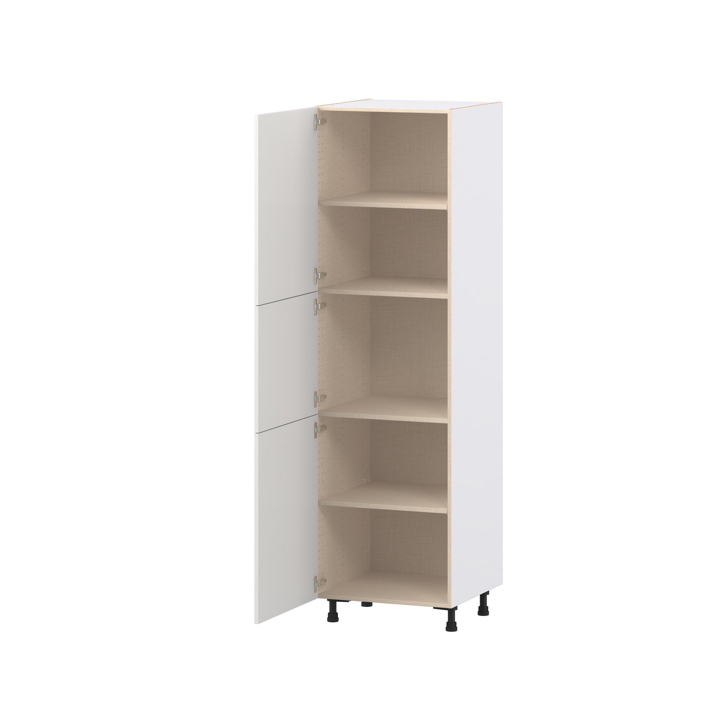 Candler 24 in. Painted Warm White Door Pantry Cabinet