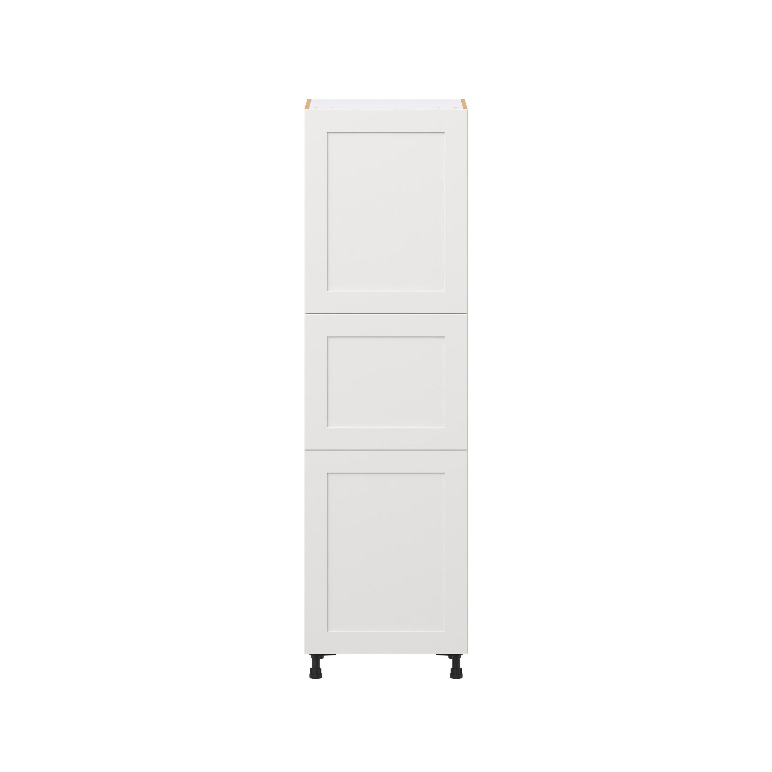 Candler 24 in. Painted Warm White Door Pantry Cabinet