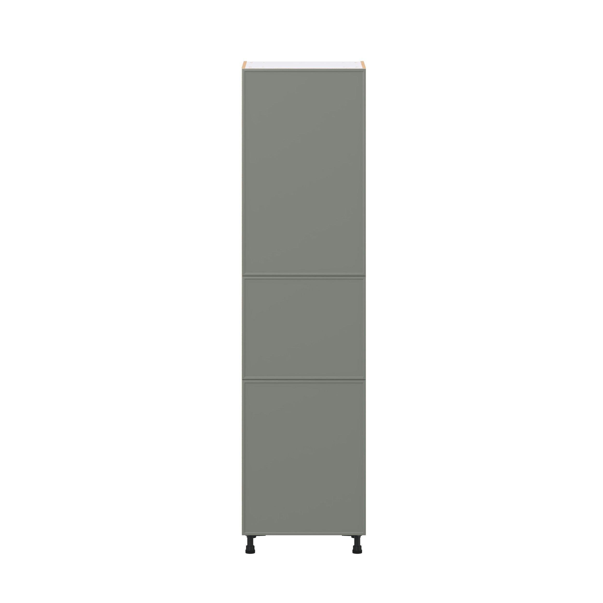 Linden 24 in. Painted Moss Green Door Pantry Cabinet