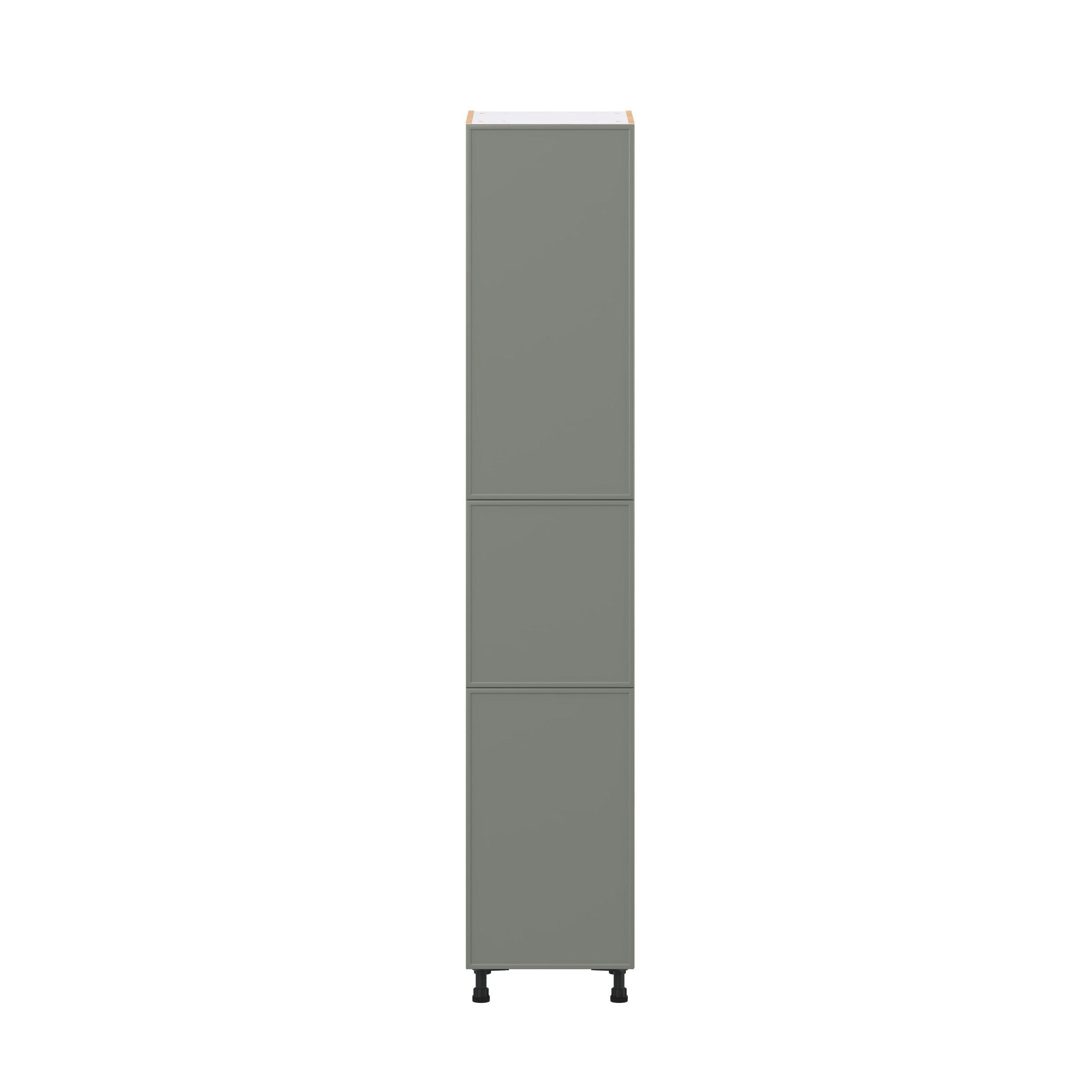 Linden 18 in. Painted Moss Green Door Pantry Cabinet