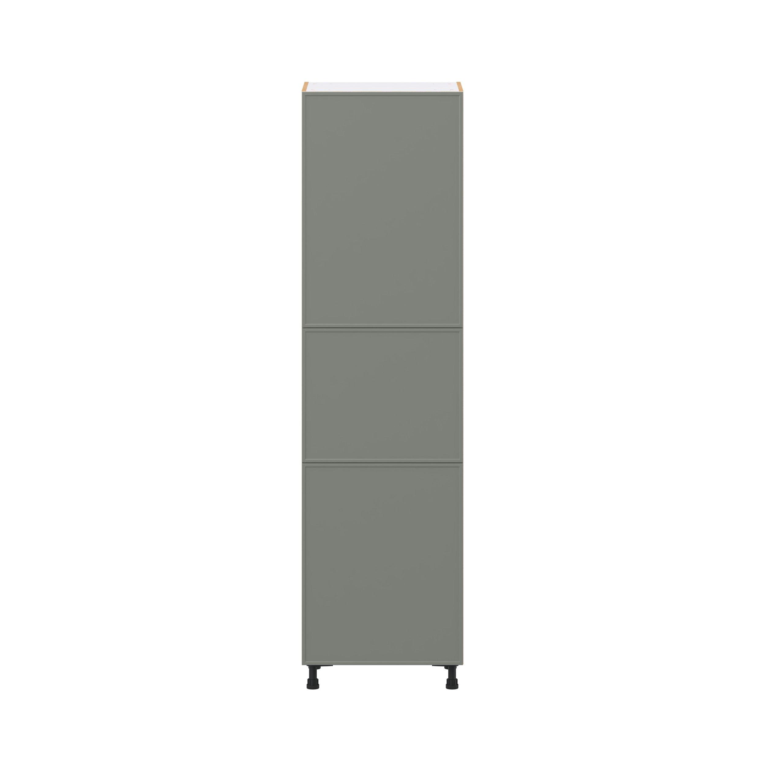 Linden 24 in. Painted Moss Green Door Pantry Cabinet