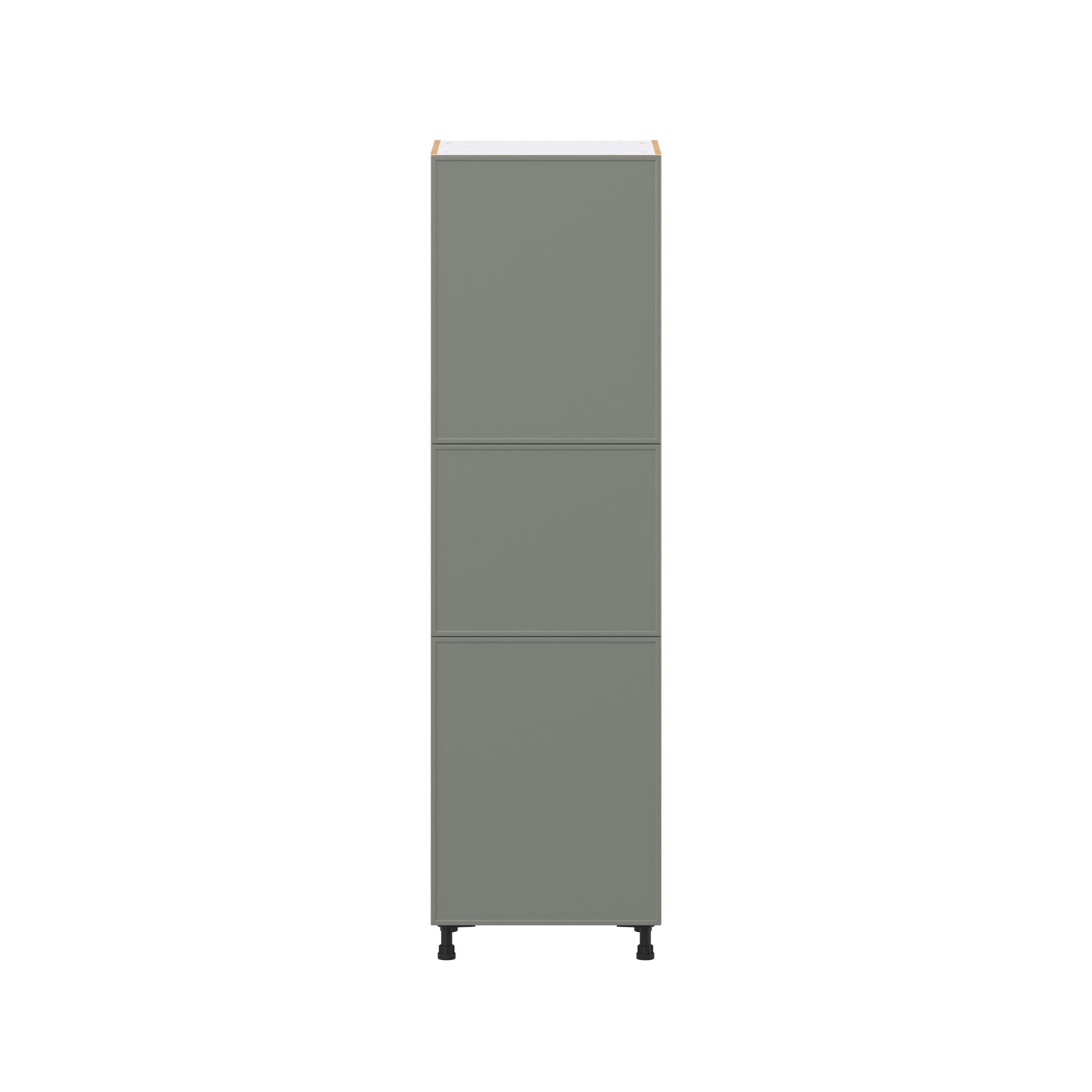 Linden 24 in. Painted Moss Green Door Pantry Cabinet