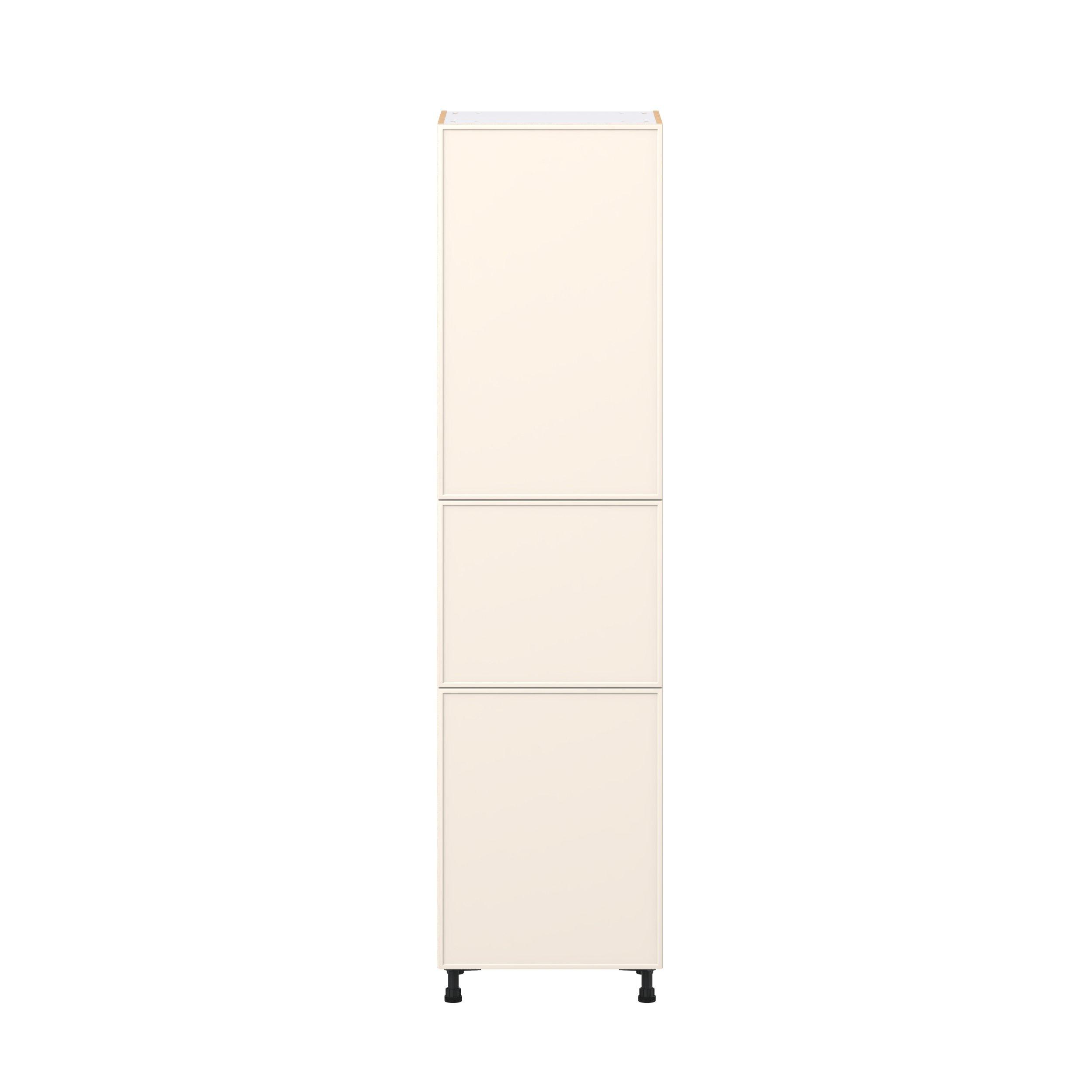 Linden 24 in. Painted Washed Linen Door Pantry Cabinet