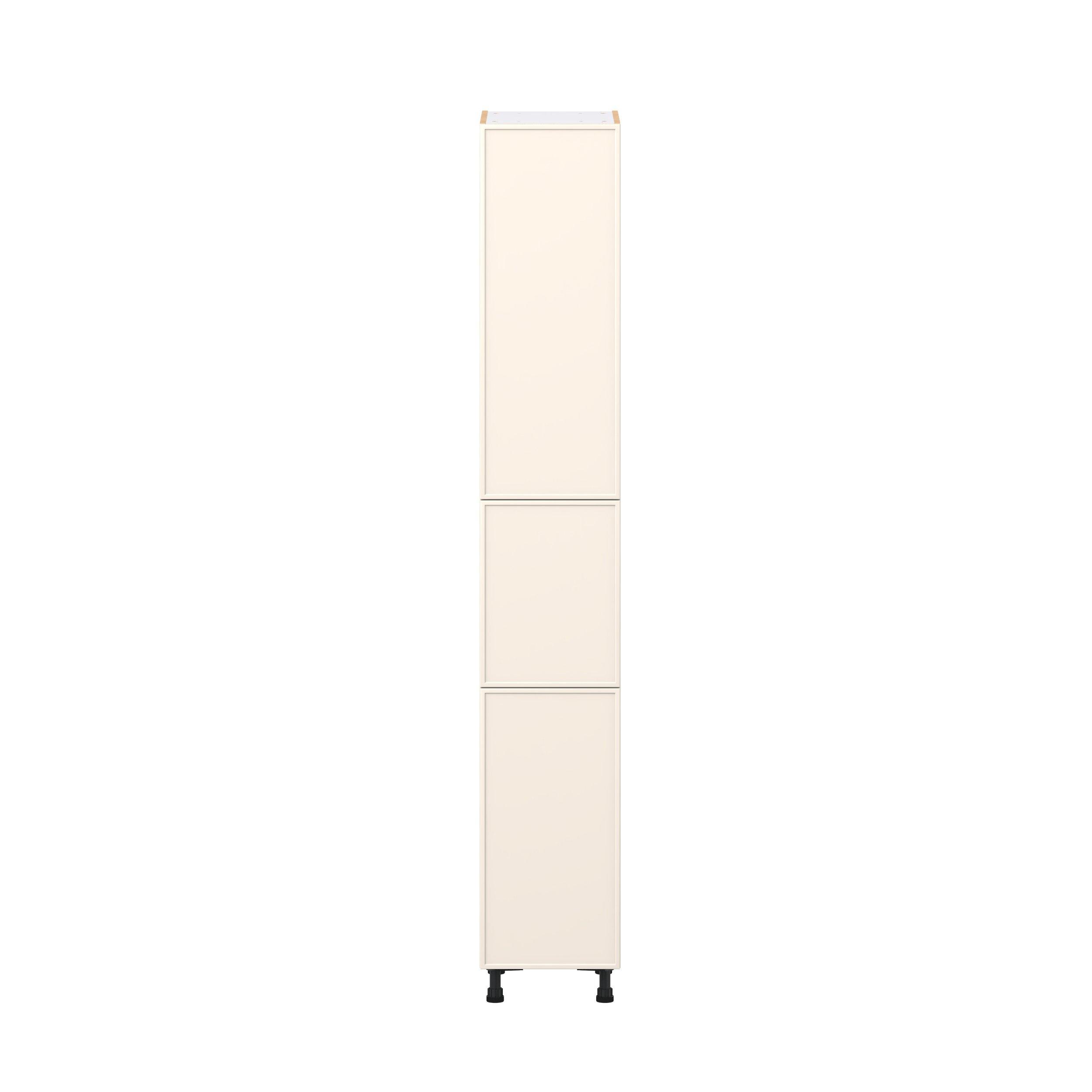 Linden 15 in. Painted Washed Linen Door Pantry Cabinet