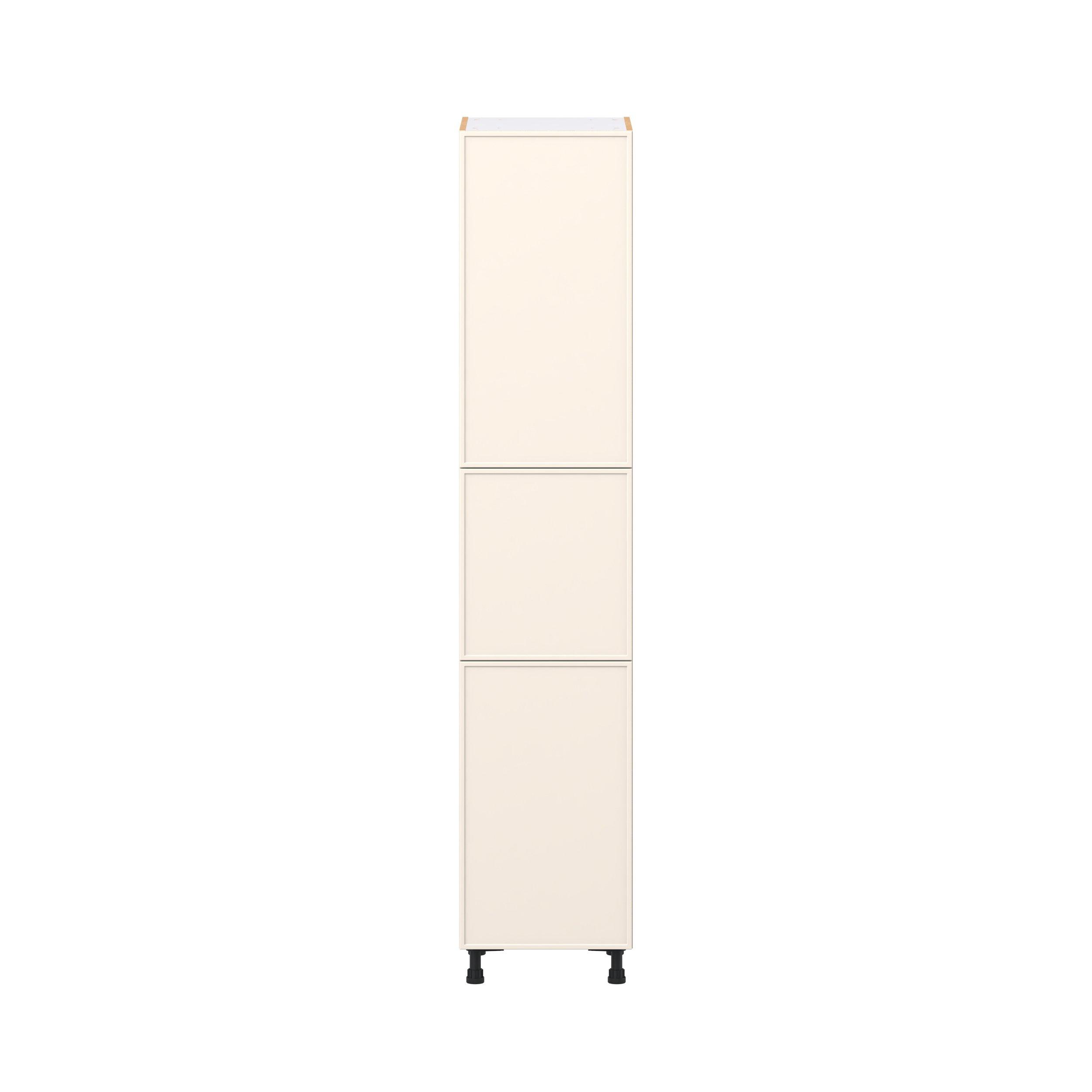 Linden 18 in. Painted Washed Linen Door Pantry Cabinet