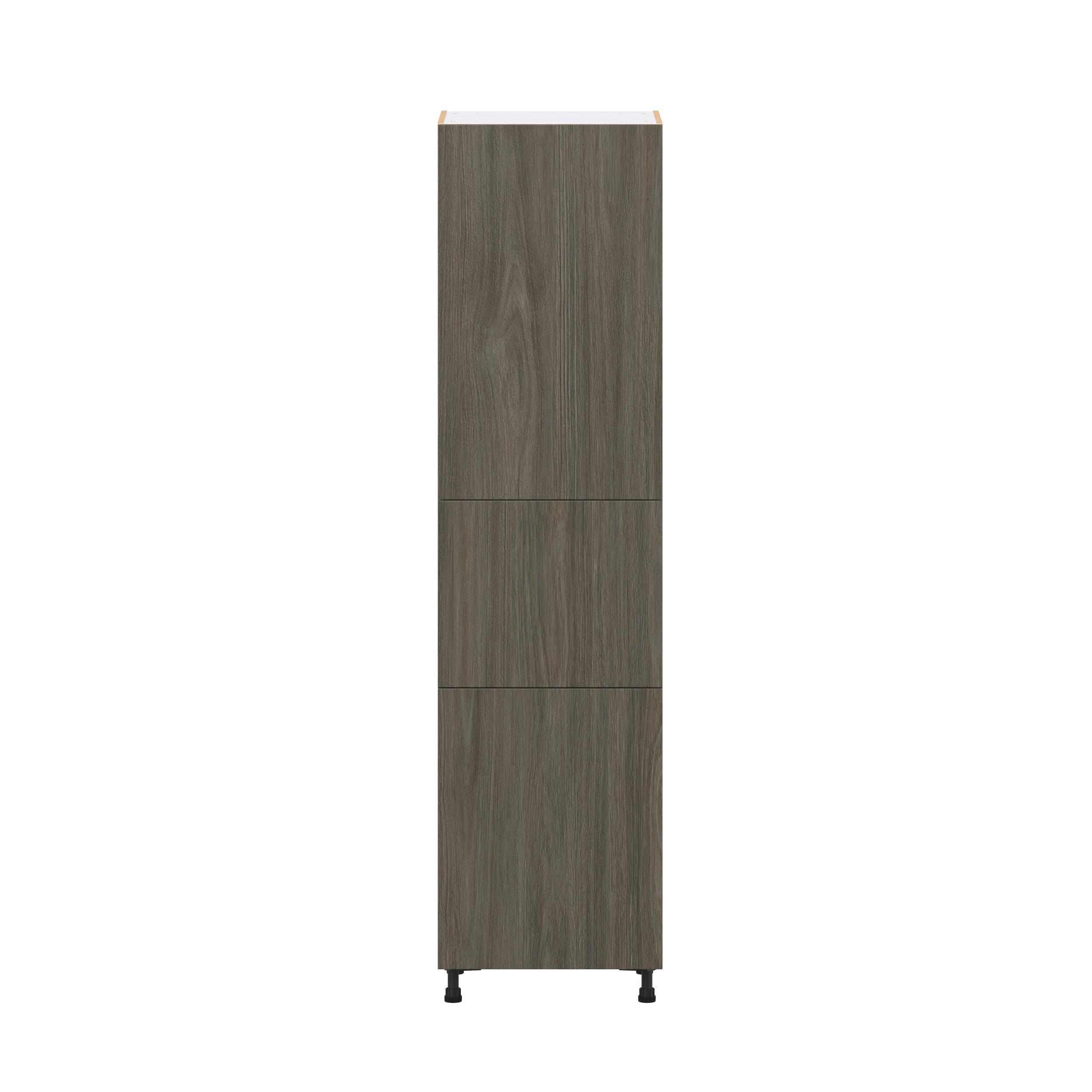 Glenwood 24 in. Burnt Walnut Door Pantry Cabinet