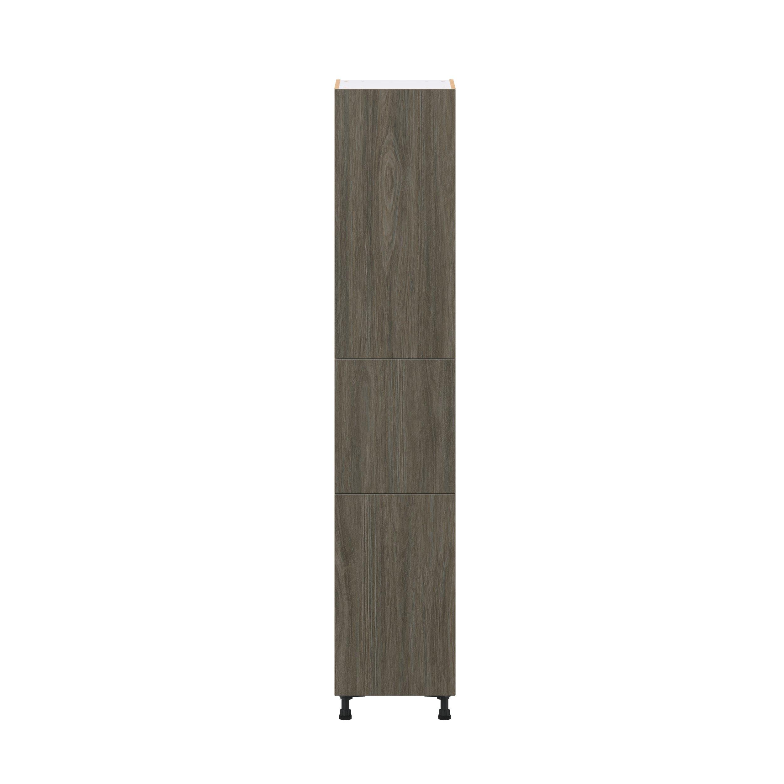 Glenwood 18 in. Burnt Walnut Door Pantry Cabinet