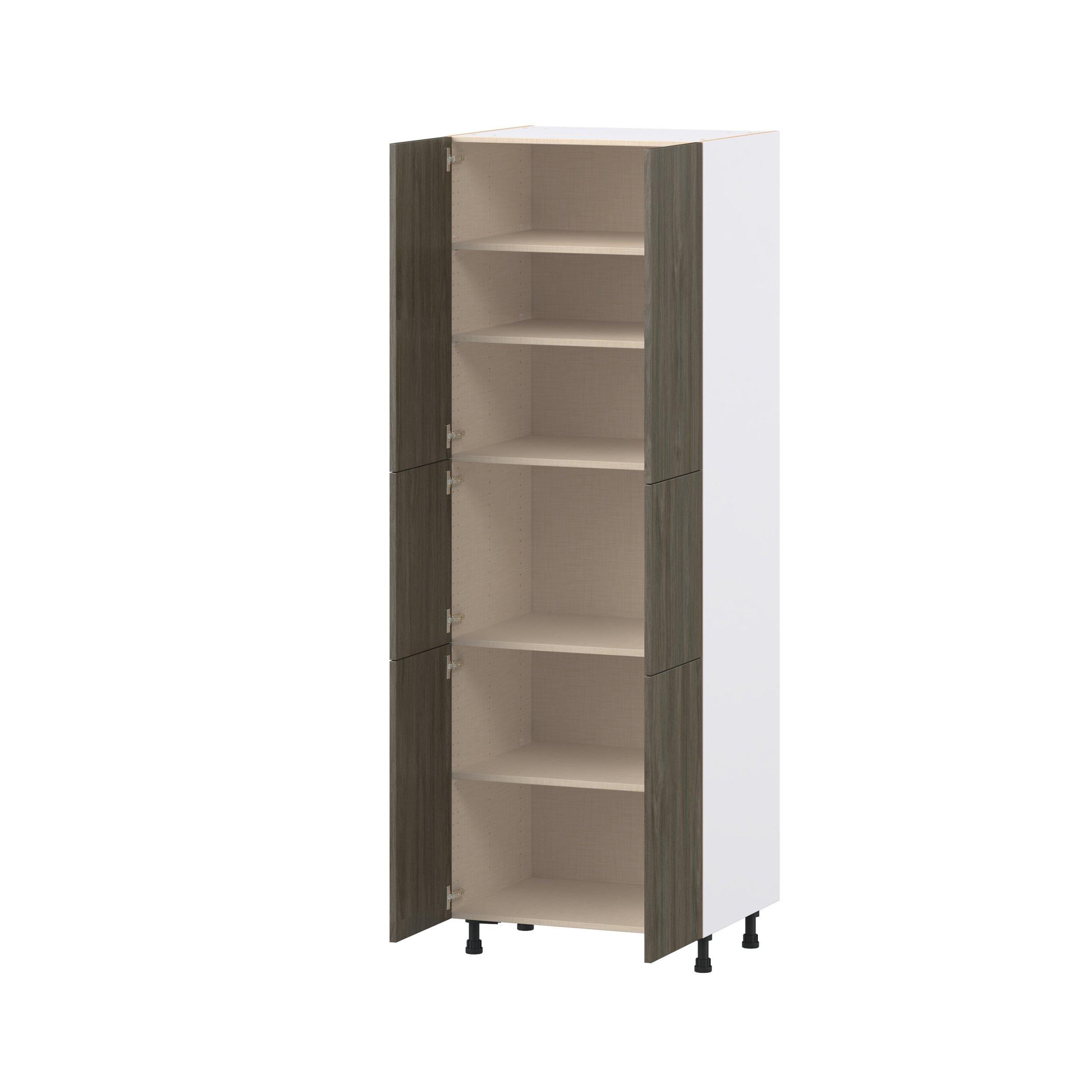 Glenwood 30 in. Burnt Walnut Door Pantry Cabinet