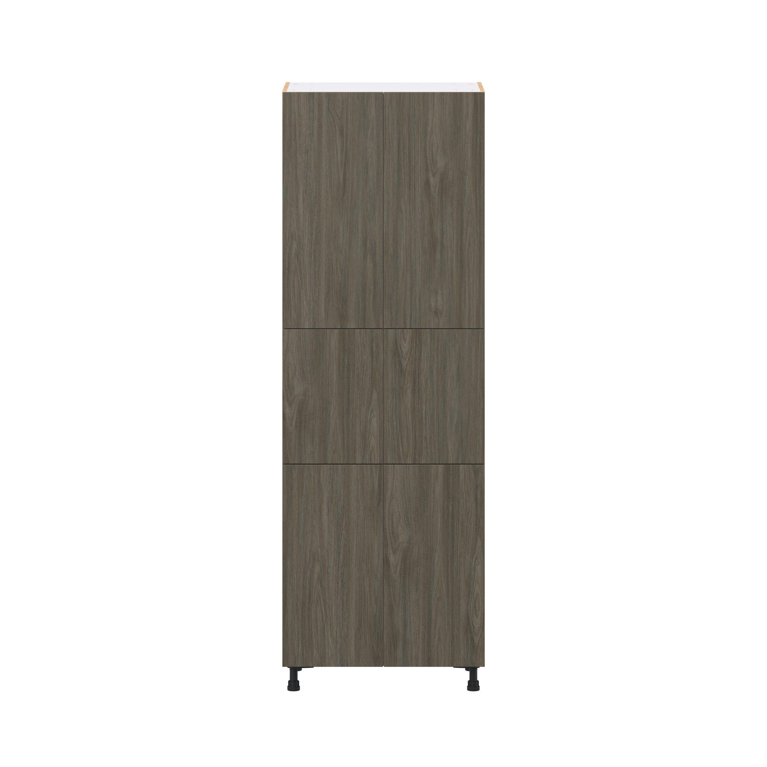 Glenwood 30 in. Burnt Walnut Door Pantry Cabinet