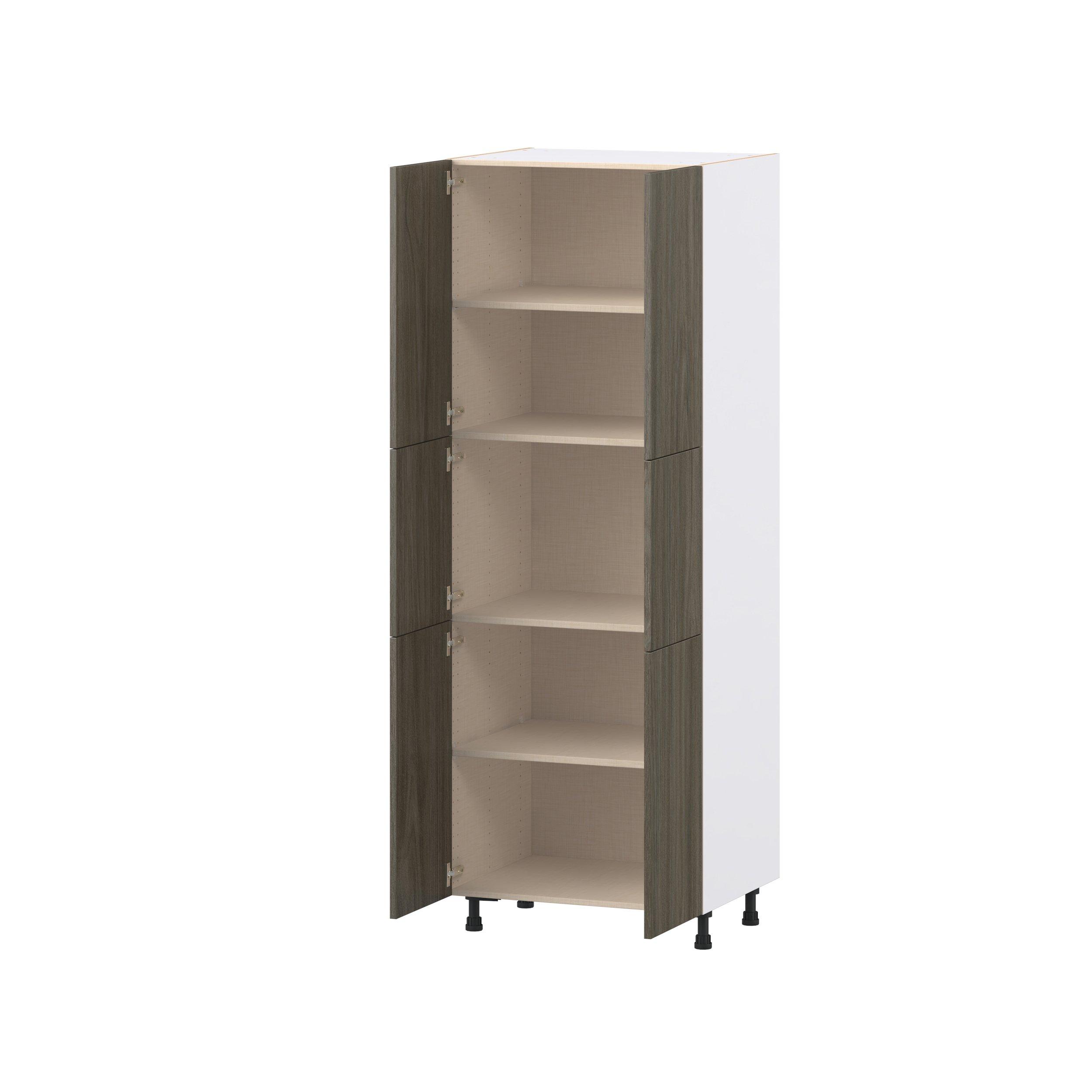Glenwood 30 in. Burnt Walnut Door Pantry Cabinet