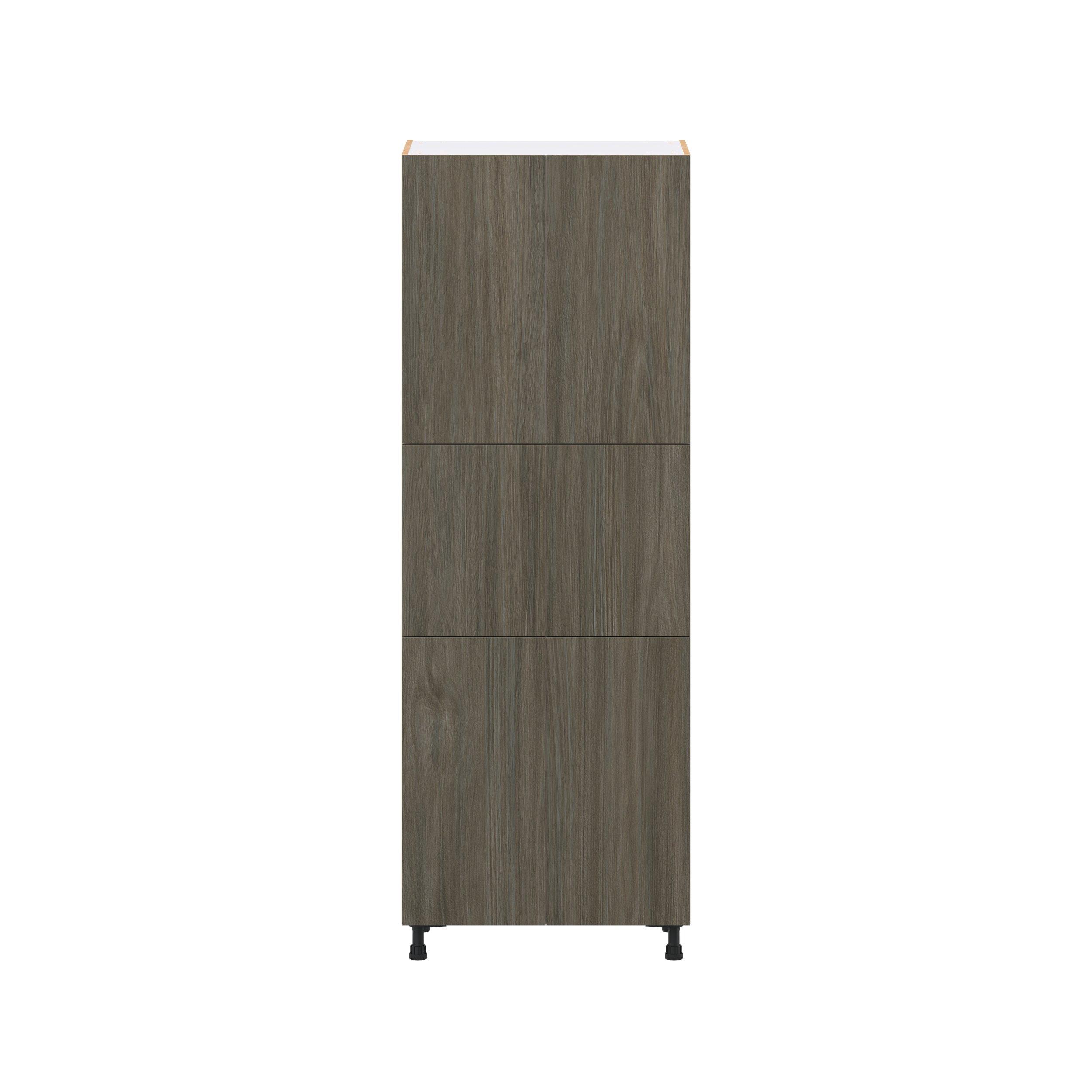 Glenwood 30 in. Burnt Walnut Door Pantry Cabinet