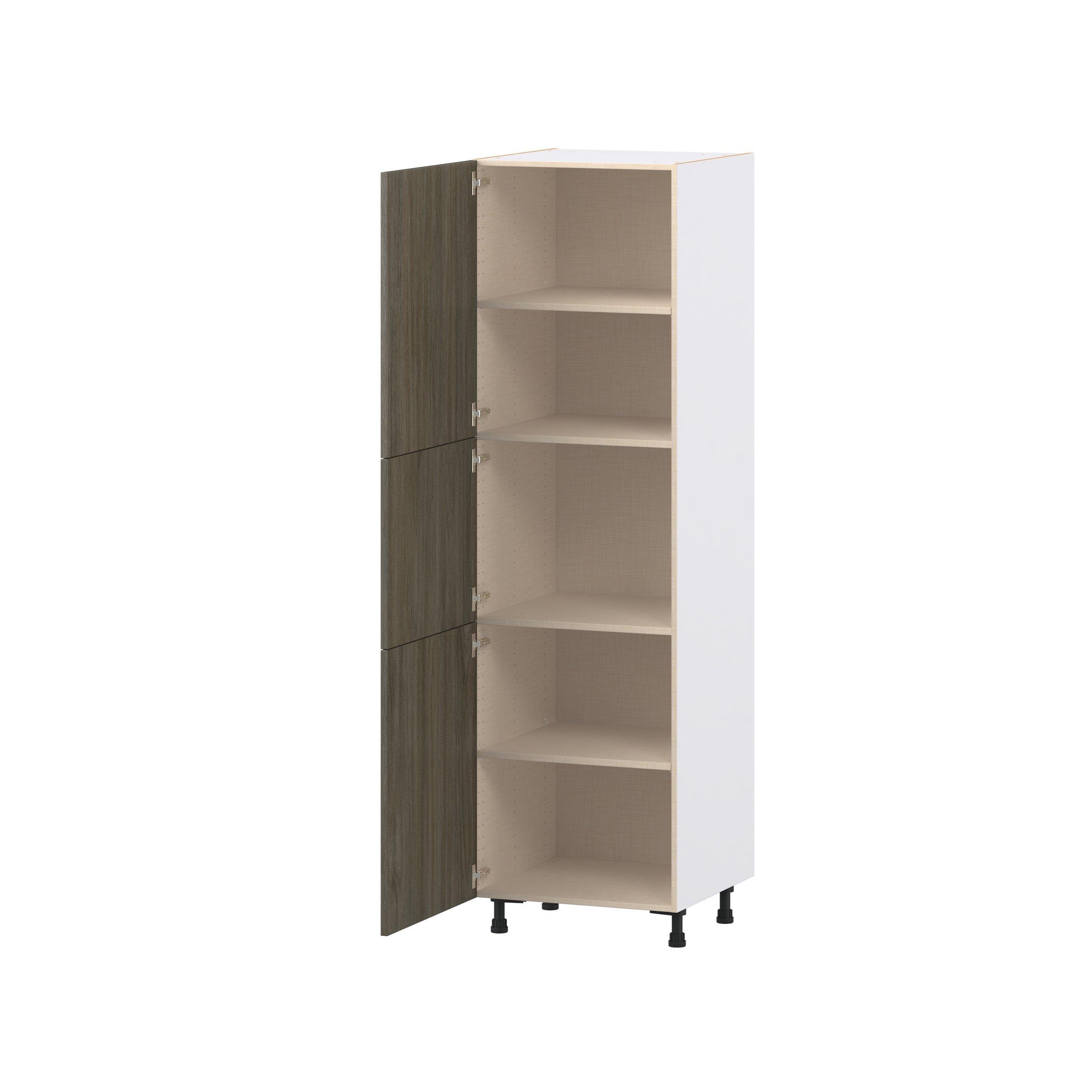 Glenwood 24 in. Burnt Walnut Door Pantry Cabinet