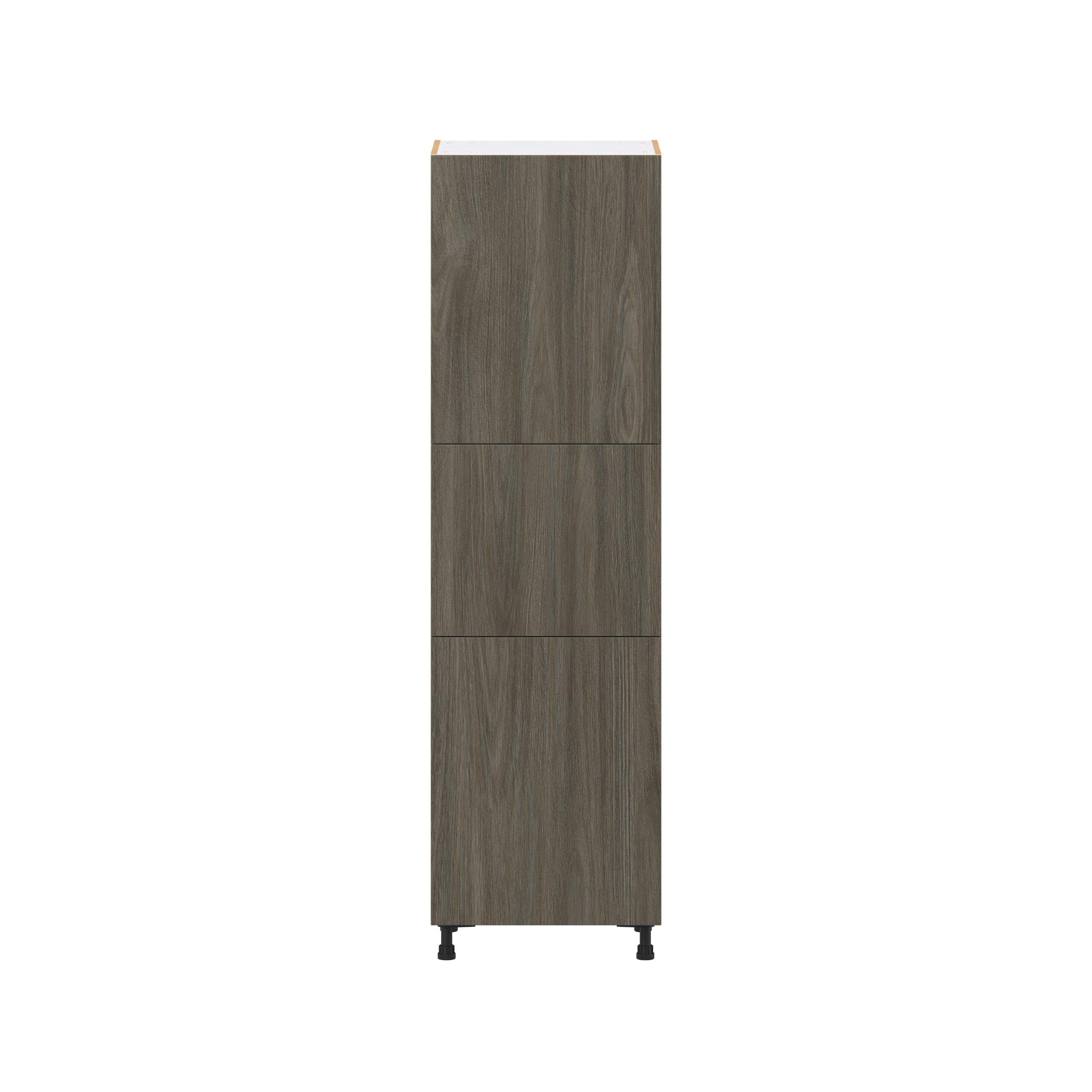 Glenwood 24 in. Burnt Walnut Door Pantry Cabinet