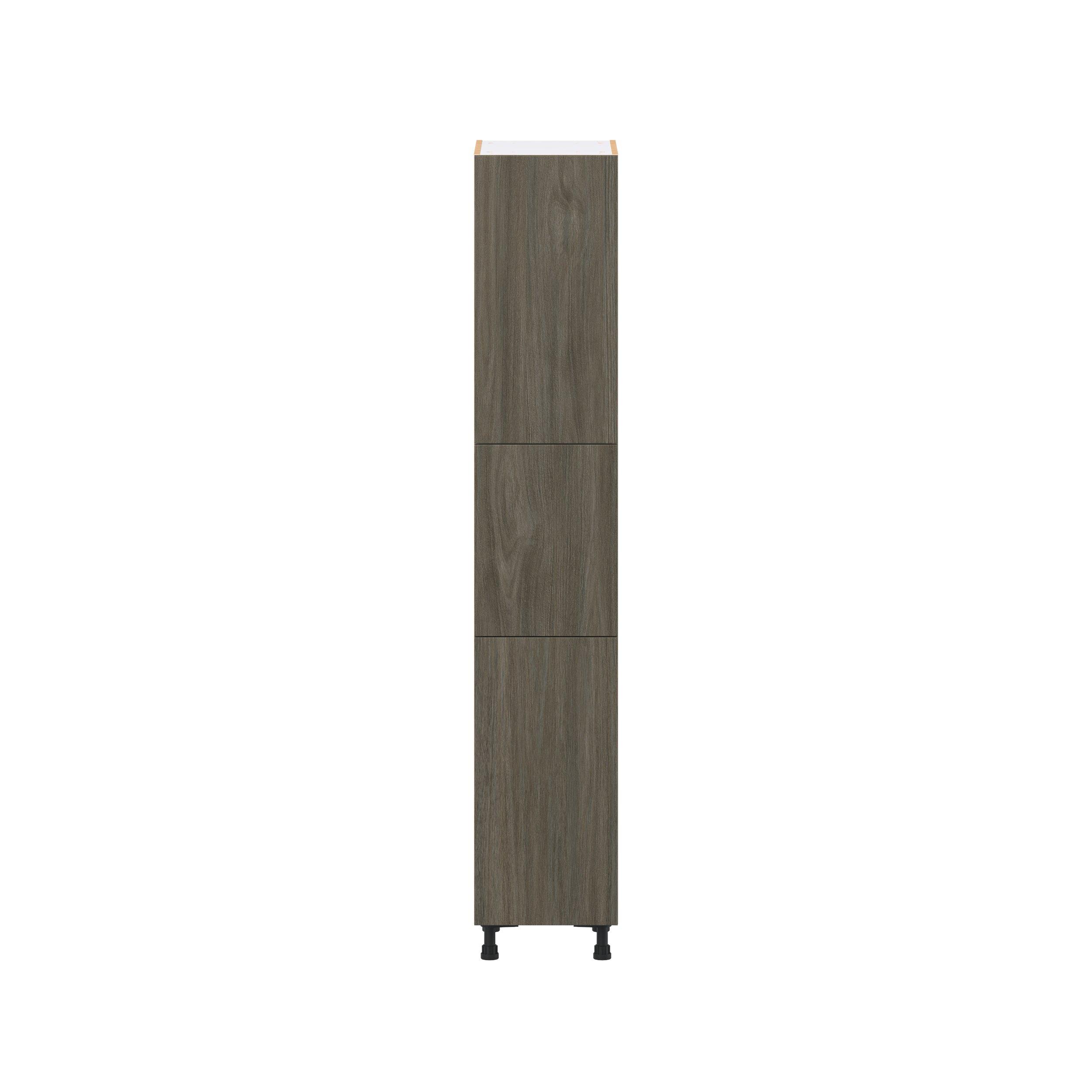 Glenwood 15 in. Burnt Walnut Door Pantry Cabinet